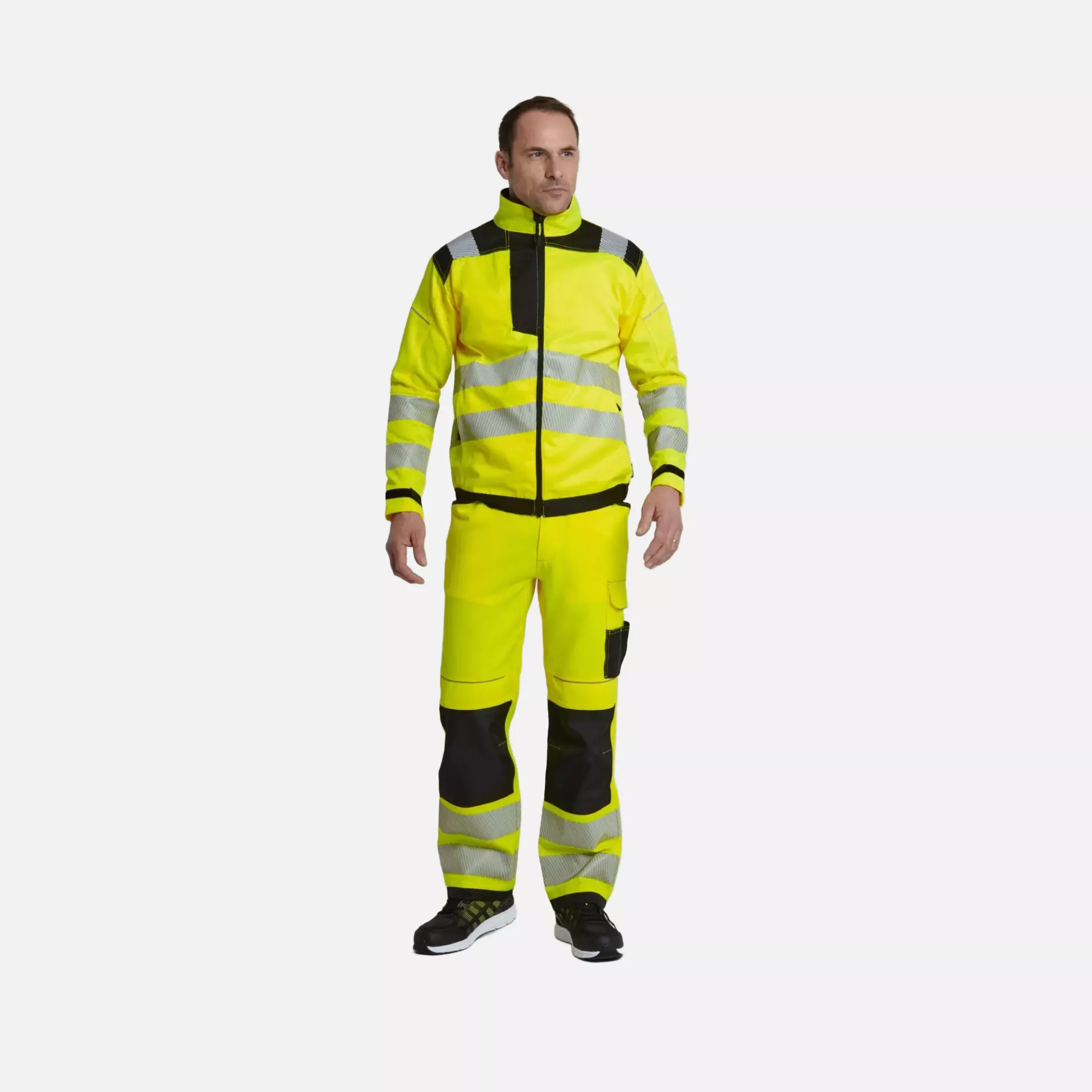 Portwest T500YBR, PW3 Hi-Vis Work Jacket, Yellow/Black, image 9