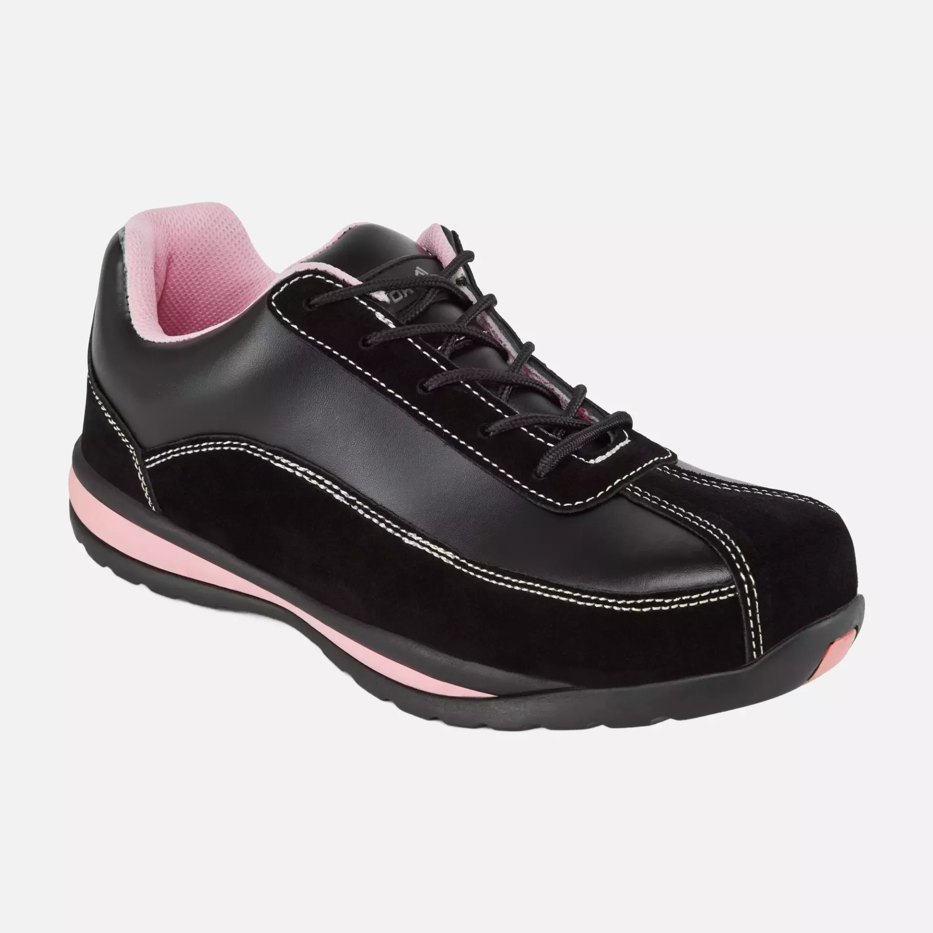 Portwest FW39BPR, Steelite Women's Safety Trainer S1P HRO, Black/Pink, image 2