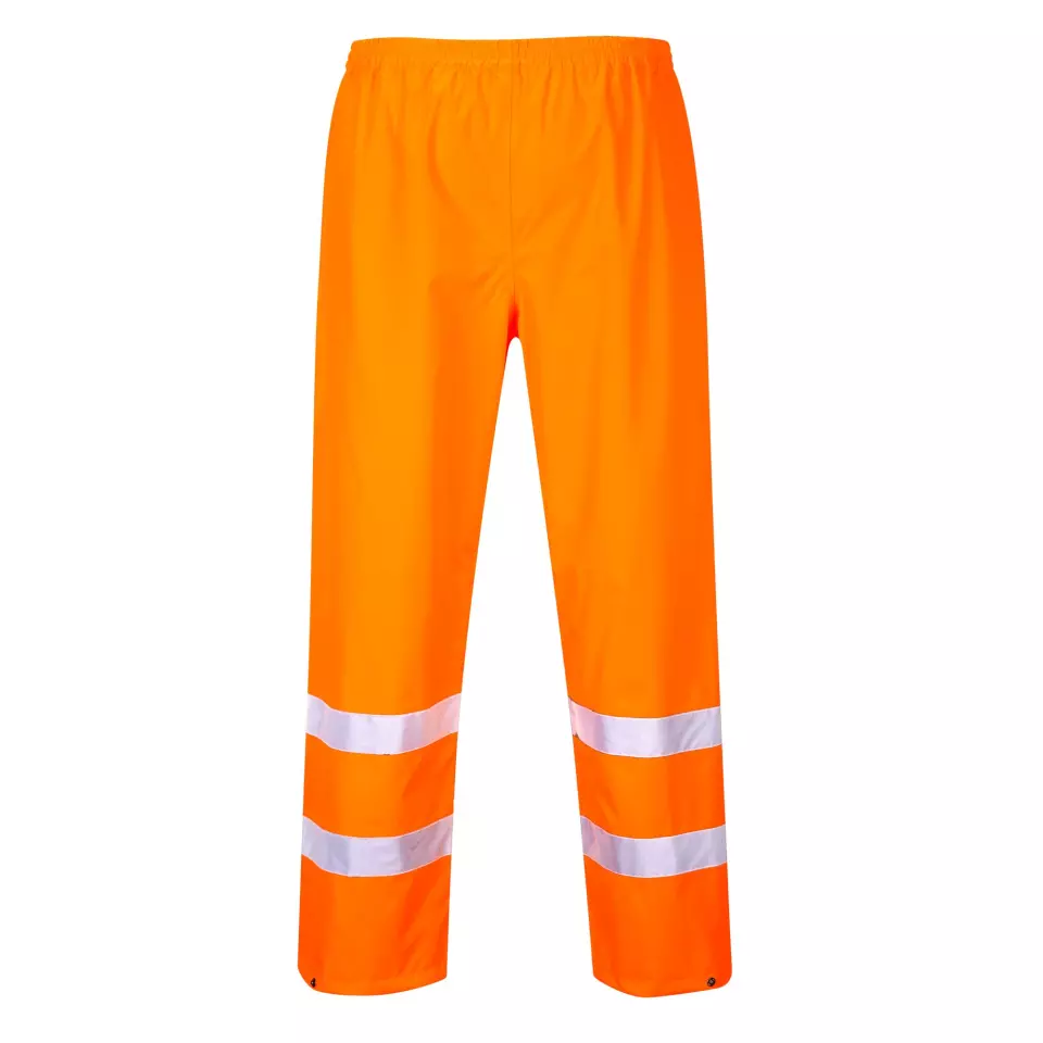 Portwest S480ORR, Hi-Vis Rain Traffic Trousers, Orange, image 1, gallery thumbnail
