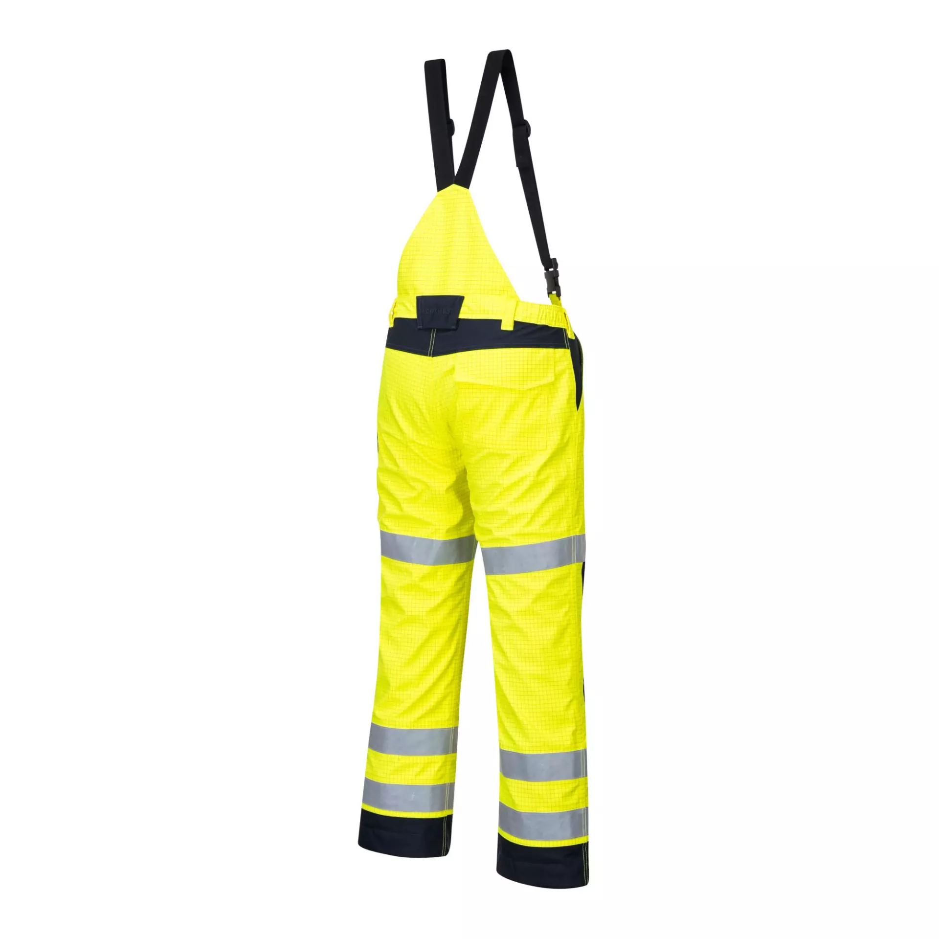 Portwest MV71YNR, Modaflame Rain Multi Norm Arc Trousers, Yellow/Navy, image 3
