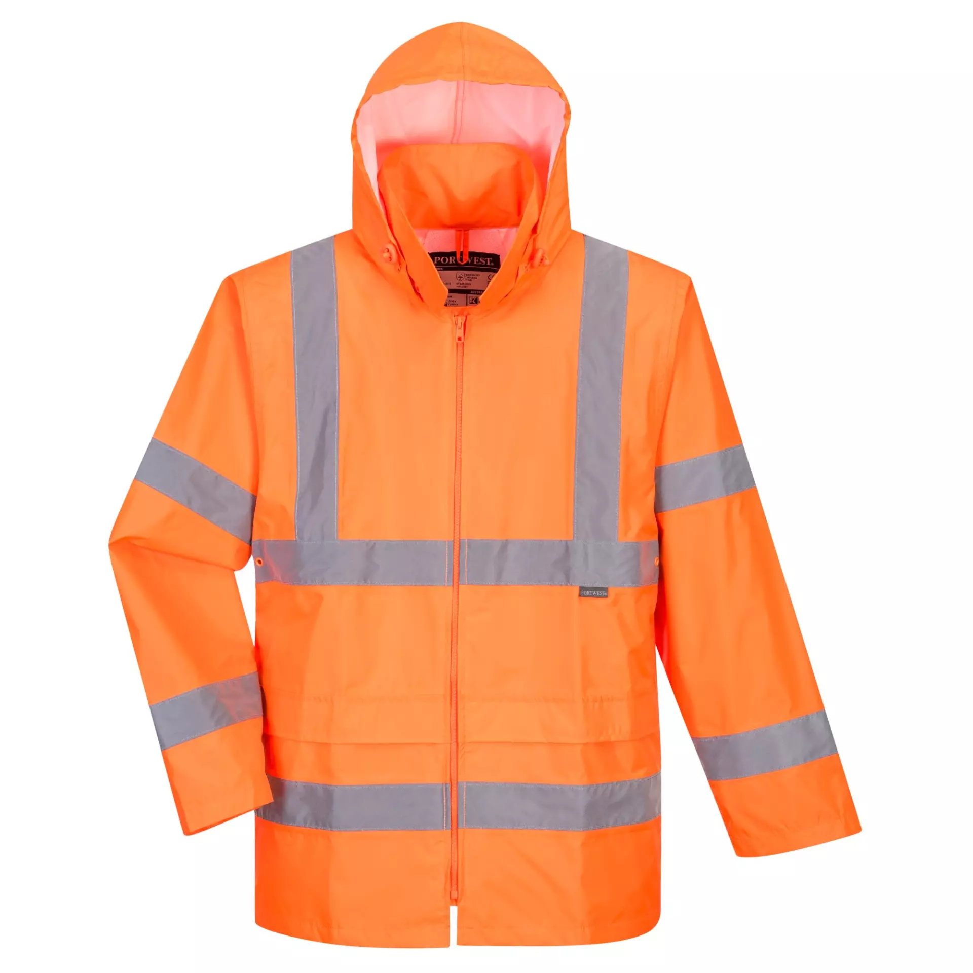Portwest H440ORR, Hi-Vis Rain Jacket, Orange, image 4