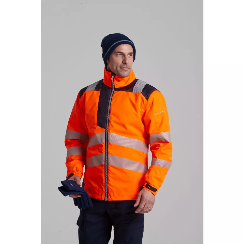 Portwest T402OBR, PW3 Hi-Vis Softshell (3L), Orange/Black, image 3, gallery thumbnail