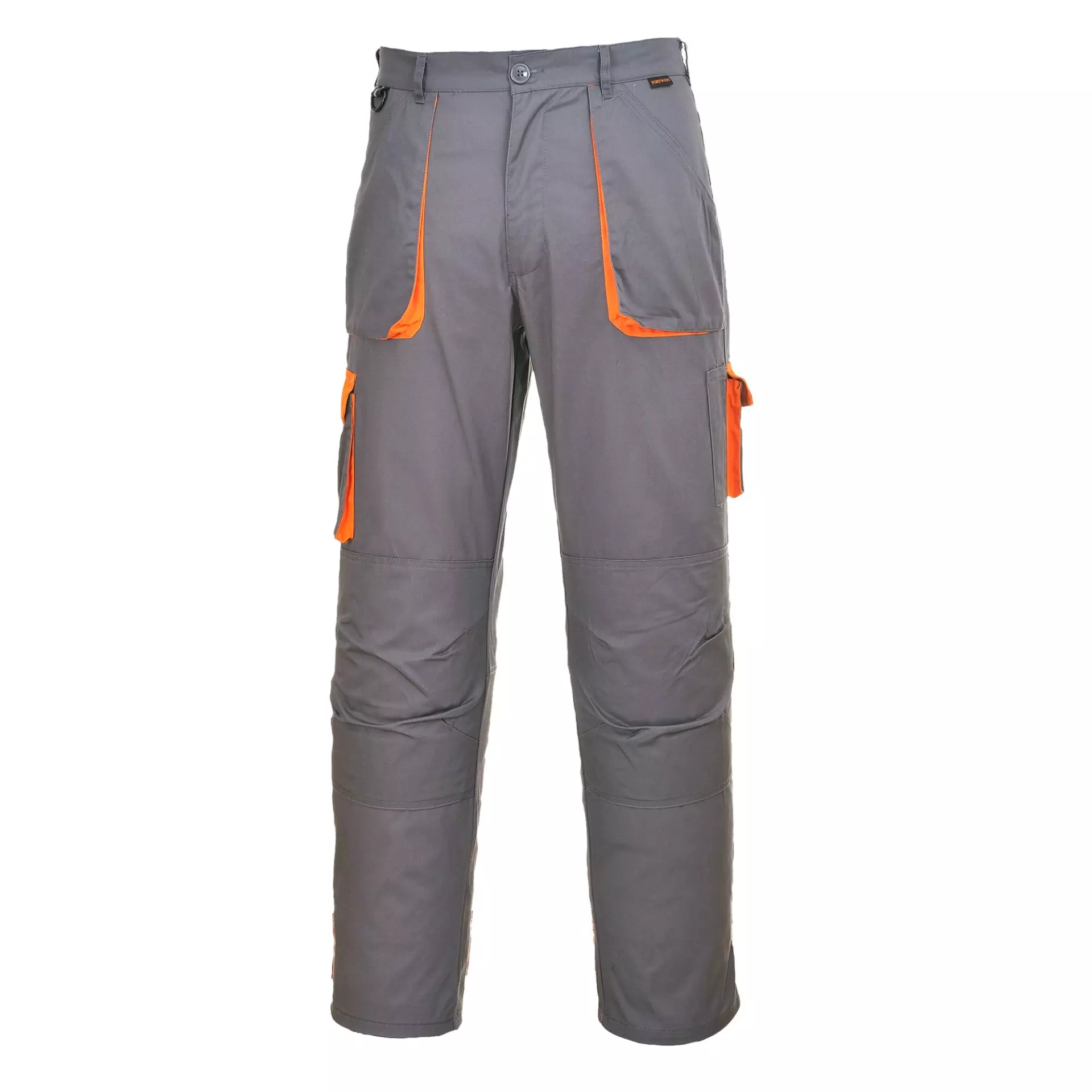 Portwest TX11GRT, Texo Contrast Trousers, Grey Tall, image 1