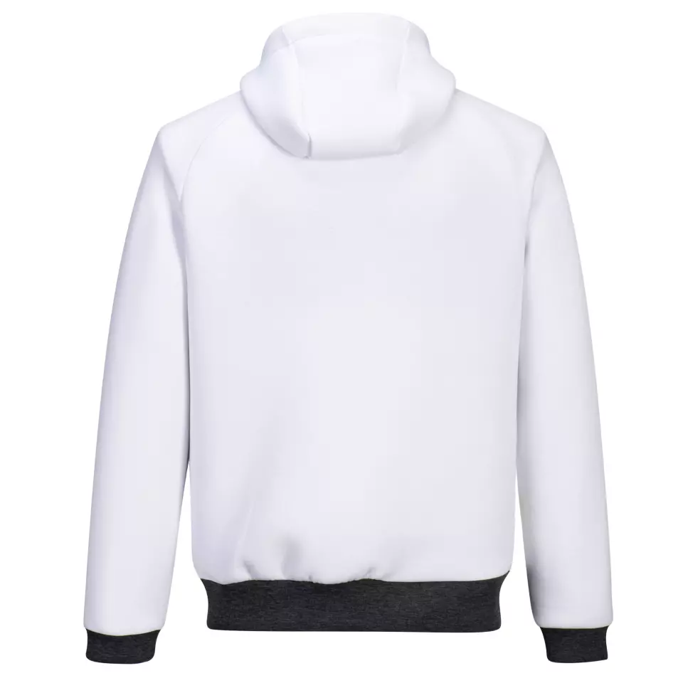 Portwest DX472WHR, DX4 Zipped Hoodie, White, image 2, gallery thumbnail