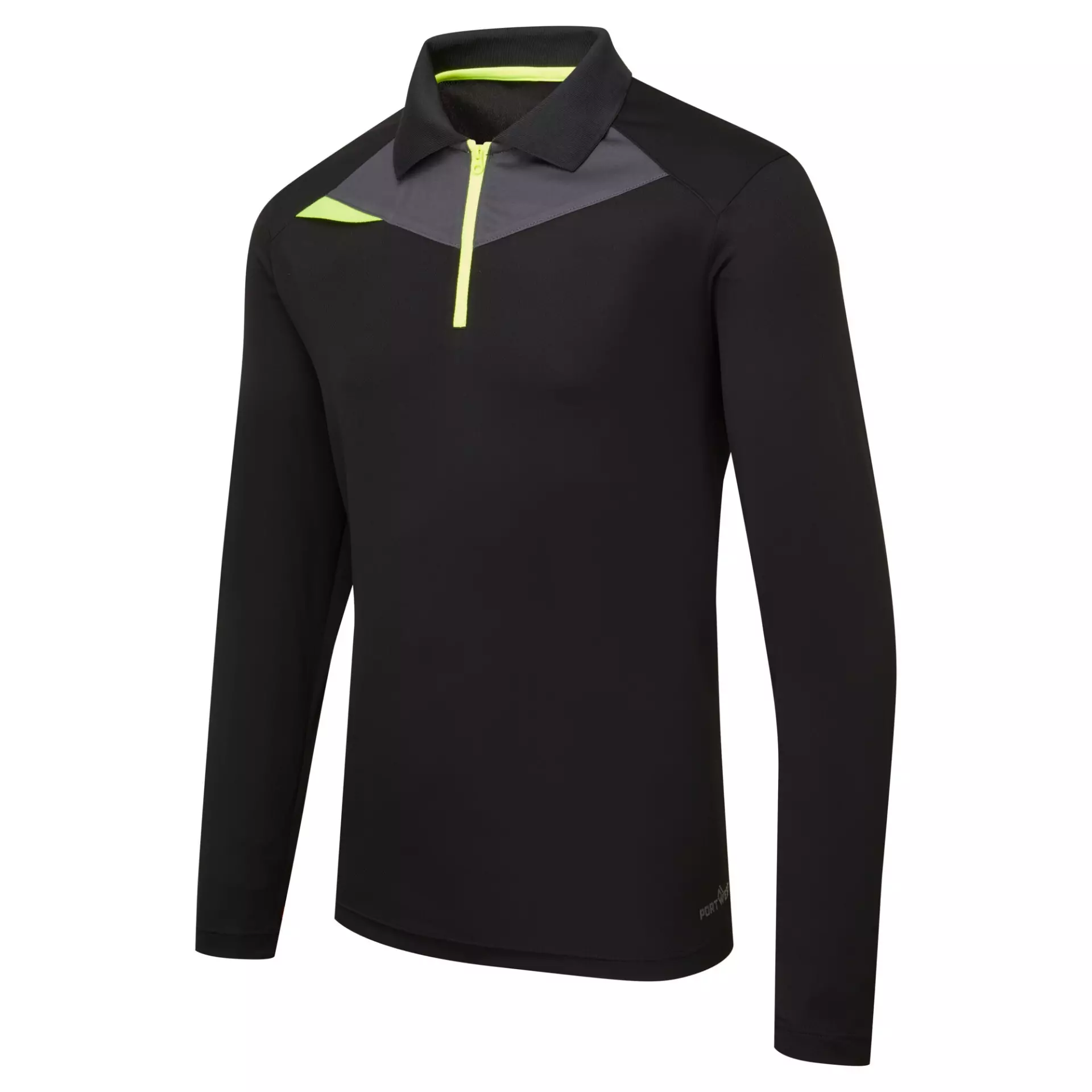 Portwest DX414BKR, DX4 Polo Shirt L/S, Black, image 3