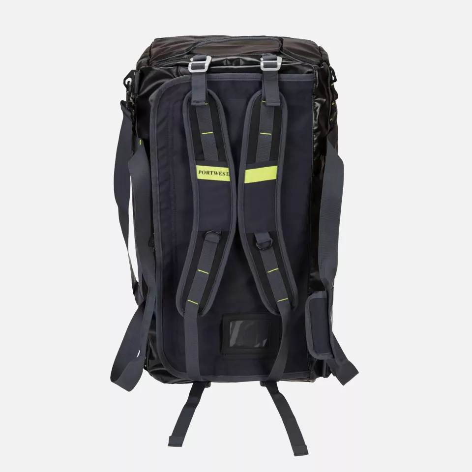 Portwest B950BKR, PW3 70L Water-Resistant Duffle Bag, Black, image 2, gallery thumbnail