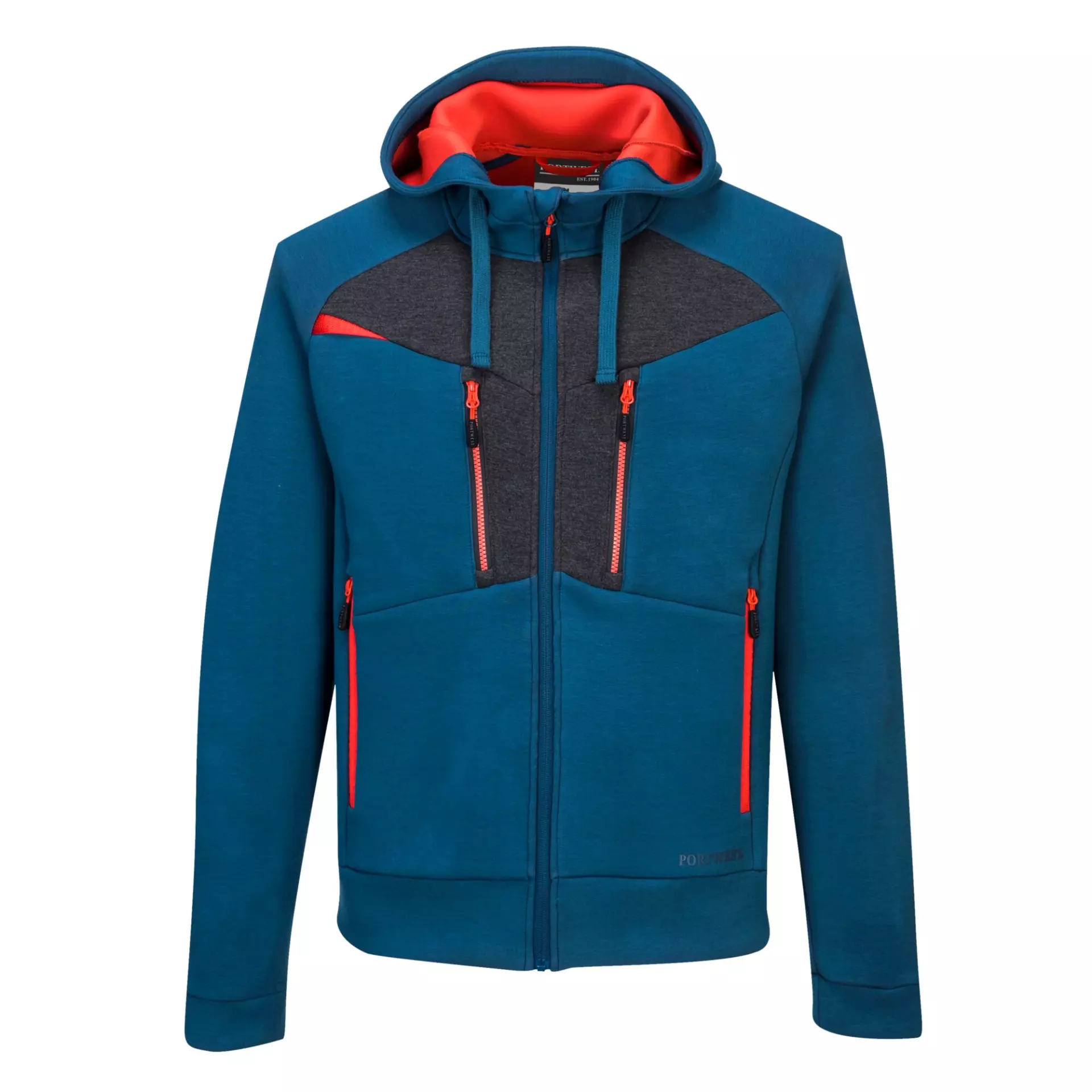 Portwest DX472MBR, DX4 Zipped Hoodie, Metro Blue, image 1