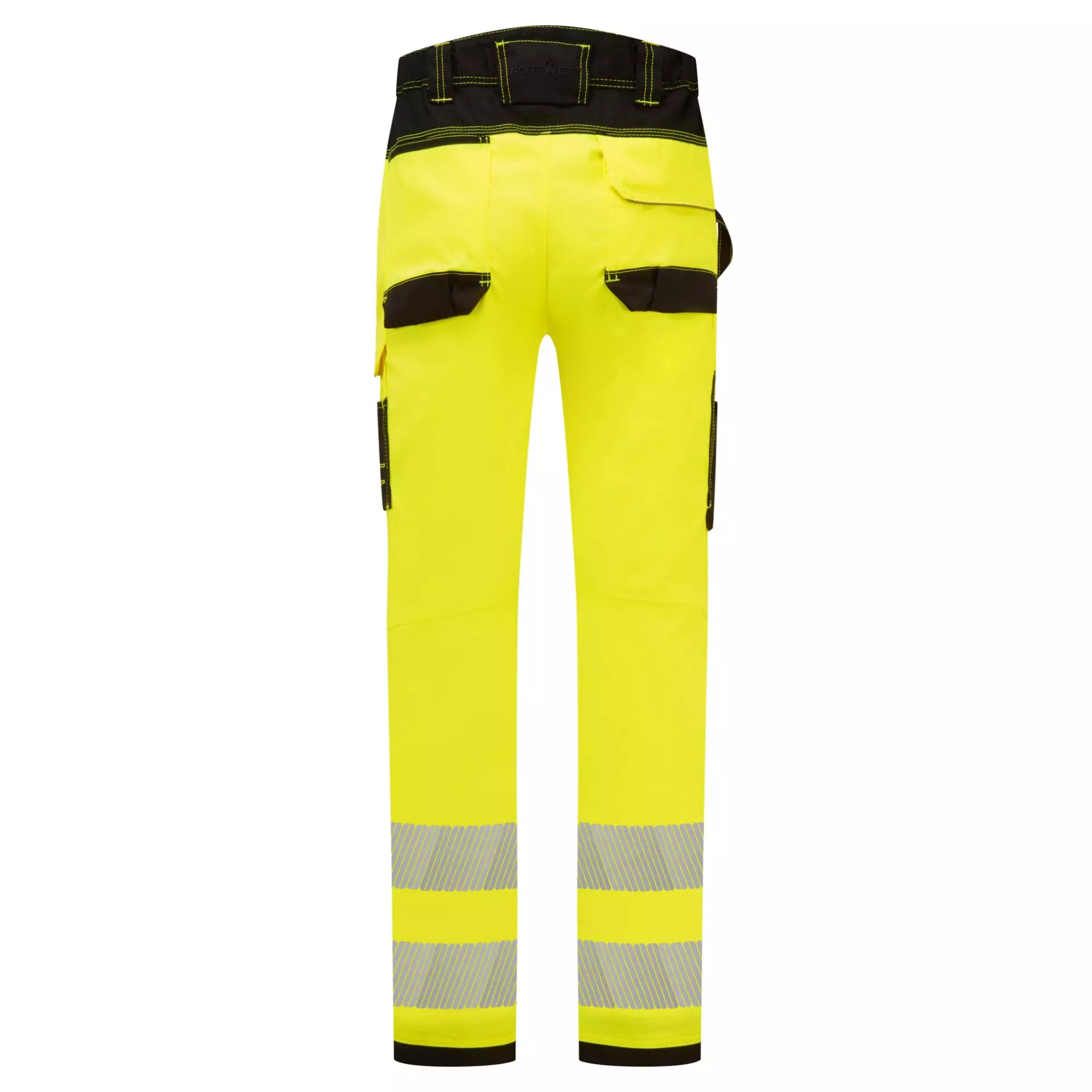 Portwest PW303YBR, PW3 Hi-Vis Lightweight Stretch Work Trousers, Yellow/Black, image 2