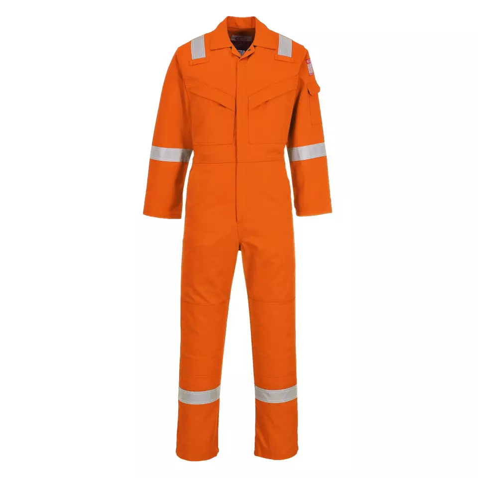 Portwest FR50ORR, Bizflame Work Anti-Static FR Coverall 350g, Orange, image 1, gallery thumbnail