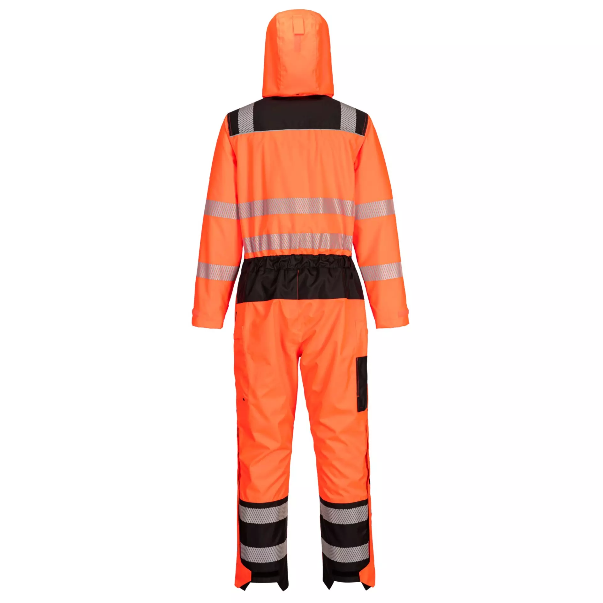 Portwest PW355OBR, PW3 Hi-Vis Rain Coverall, Orange/Black, image 2