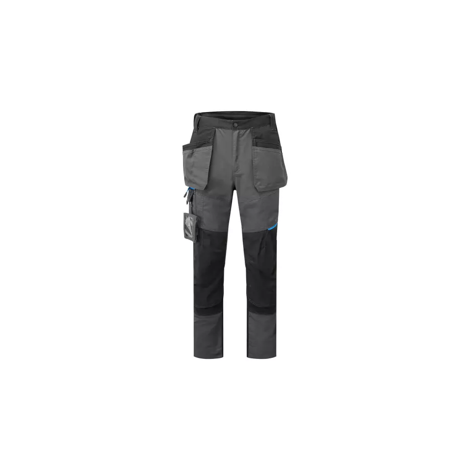 Portwest T719MGR, WX3 Slim Fit Holster-Hose, Metallgrau, image 1, gallery thumbnail