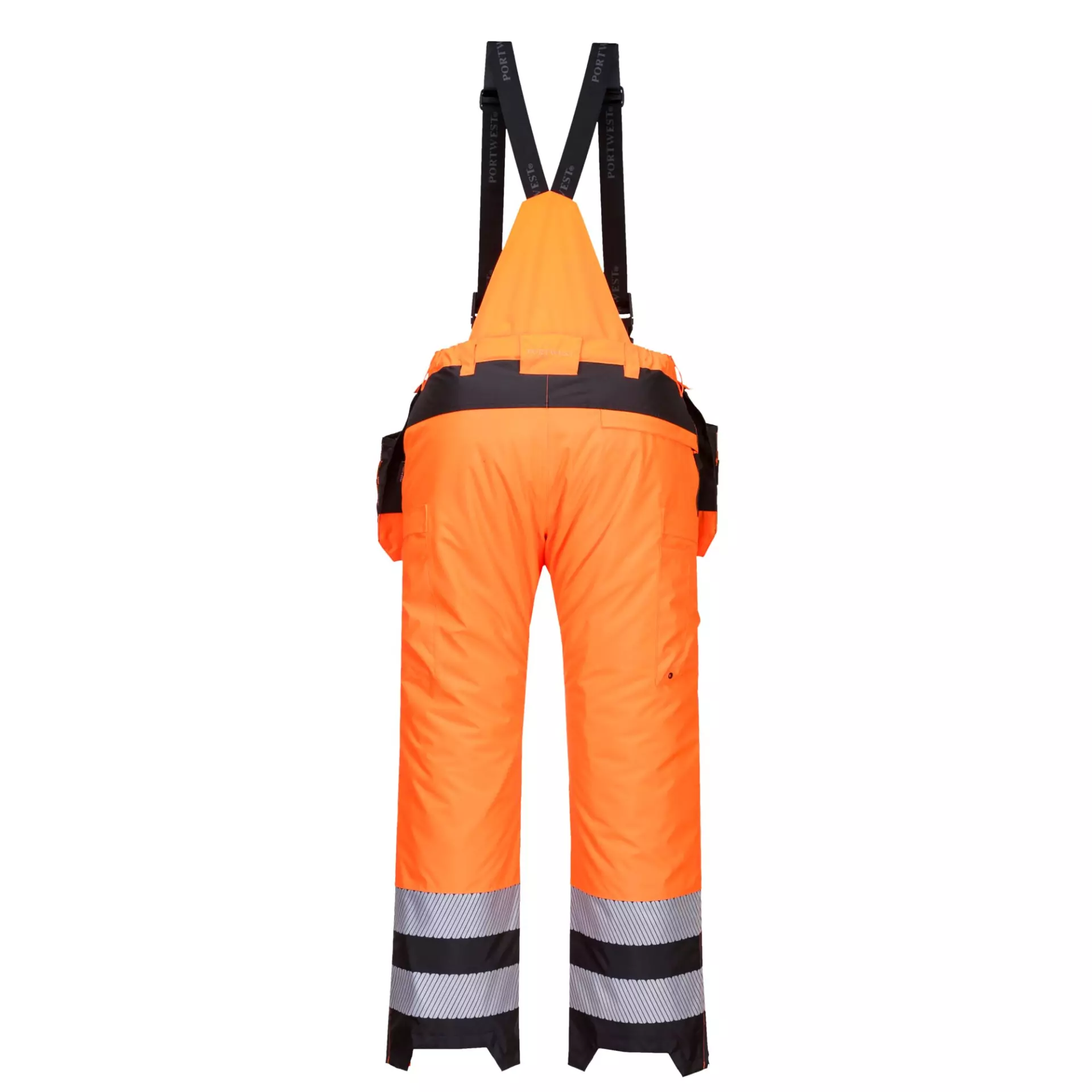Portwest PW351OBR, PW3 Hi-Vis Winter Trousers, Orange/Black, image 2