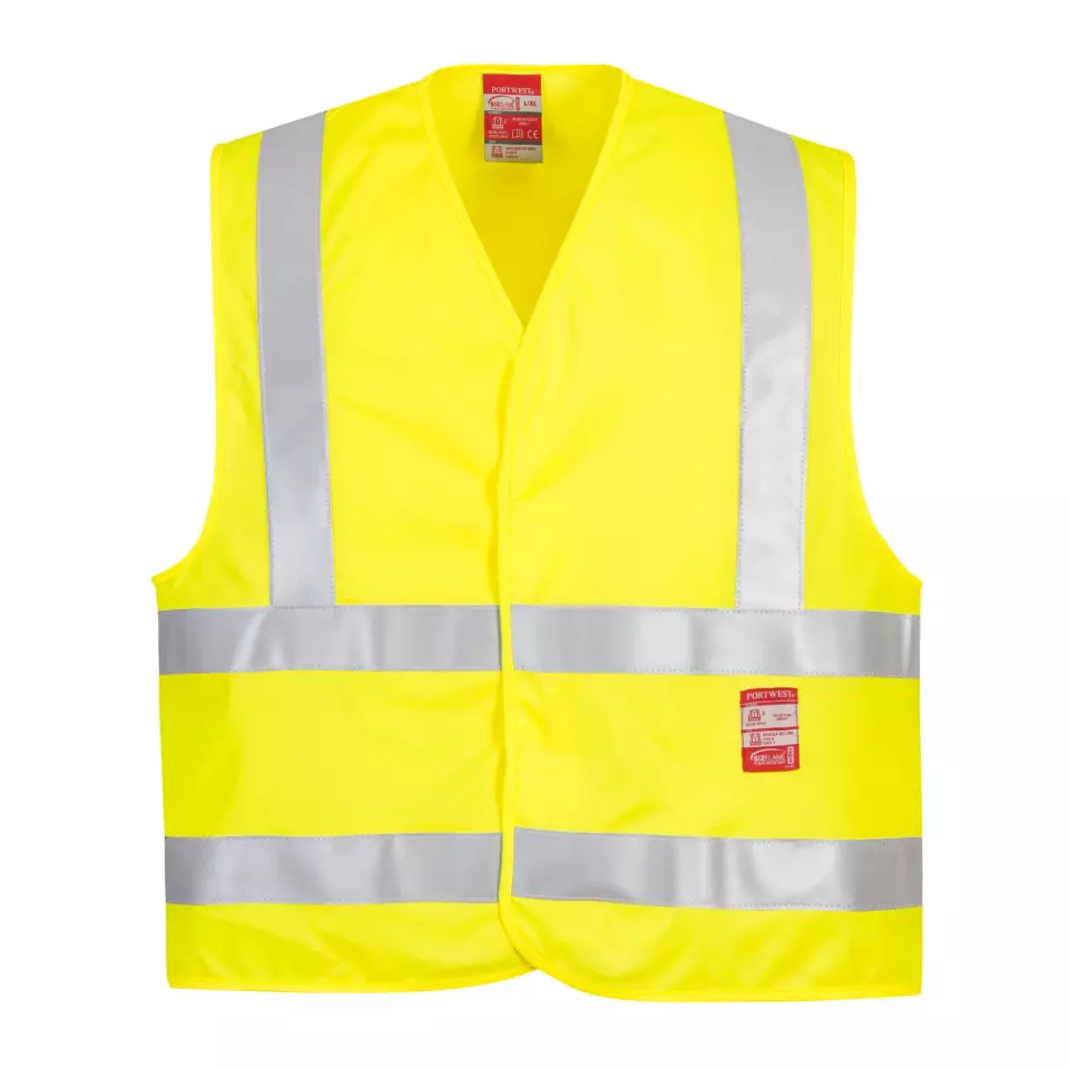 Portwest FR75YER, Hi-Vis FR Vest, Yellow, image 1, gallery thumbnail