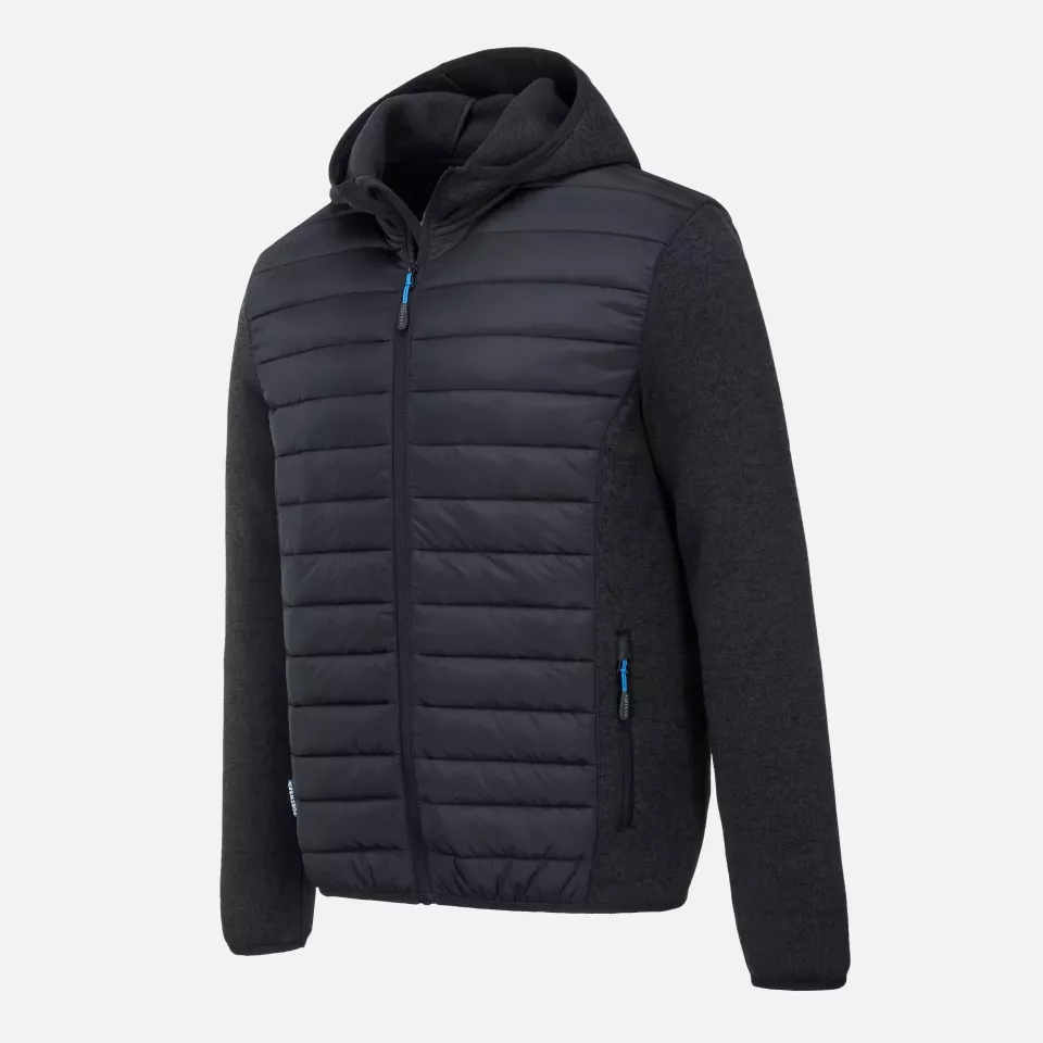 Portwest T832GMR, KX3 Hybrid Baffle Jacket, Grey Marl, image 8, gallery thumbnail