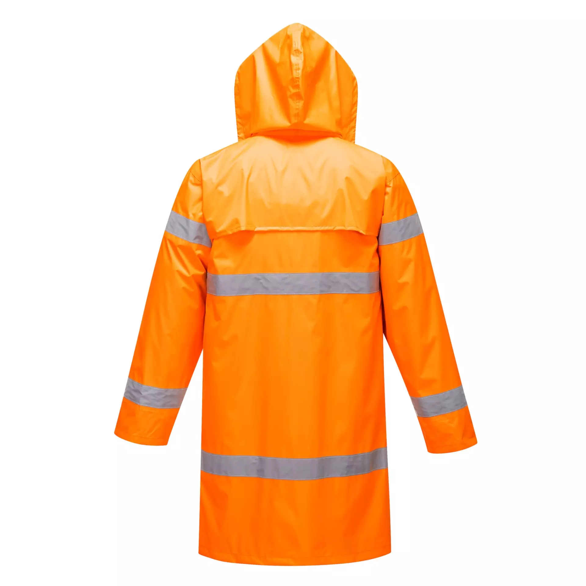 Portwest H442ORR, Hi-Vis Rain Coat 100cm, Orange, image 2