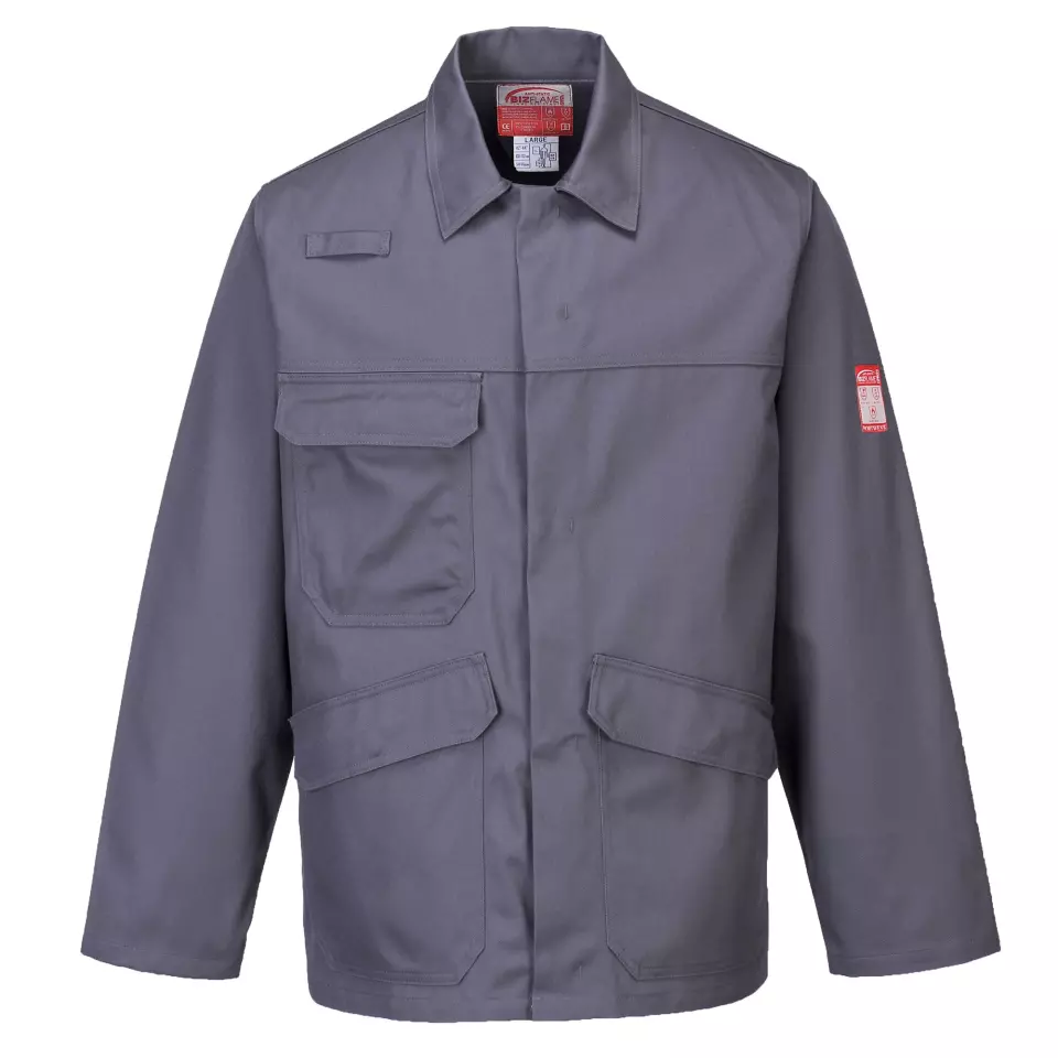 Portwest FR35GRR, Bizflame Work Pro Jacket, Grey, image 1, gallery thumbnail