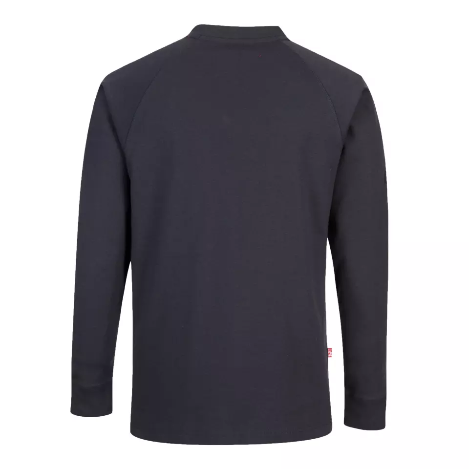 Portwest FR33NAR, Bizflame Knit Anti-Static FR Crew Neck, Navy, image 2, gallery thumbnail