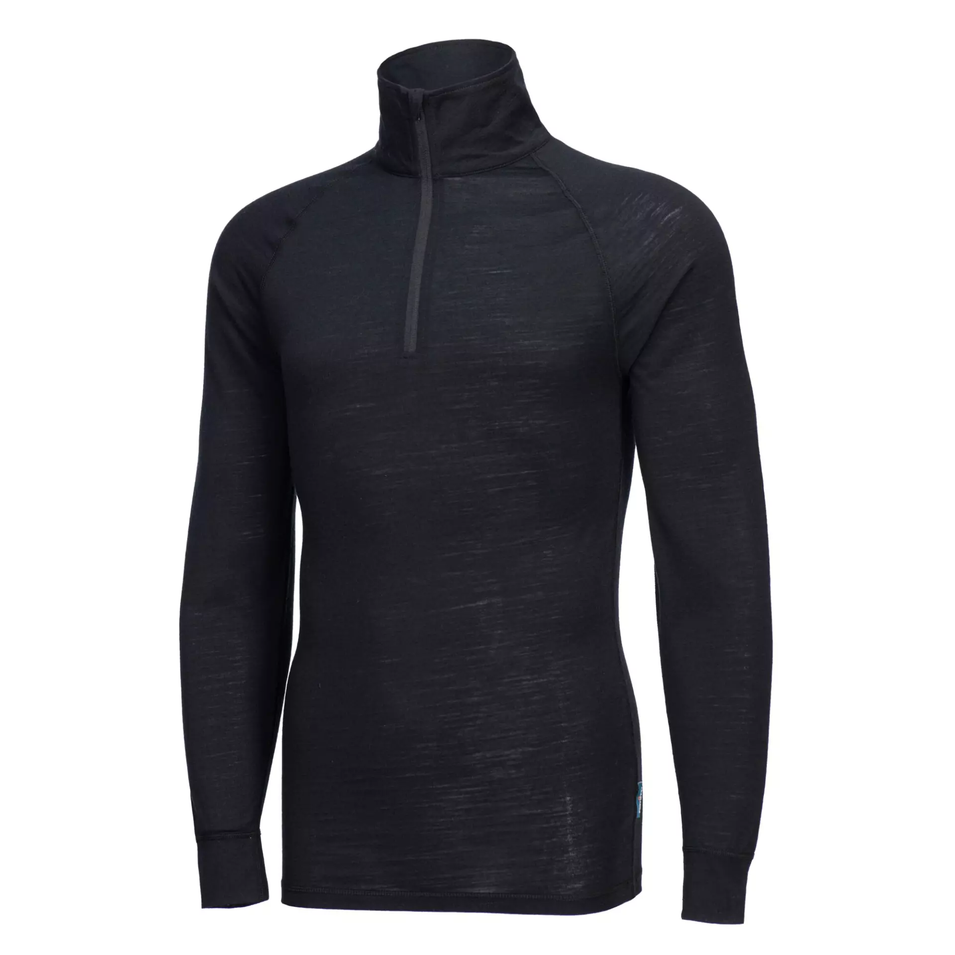 Portwest B184BKR, Merino Wool 1/4 Zip Baselayer Top, Black, image 2