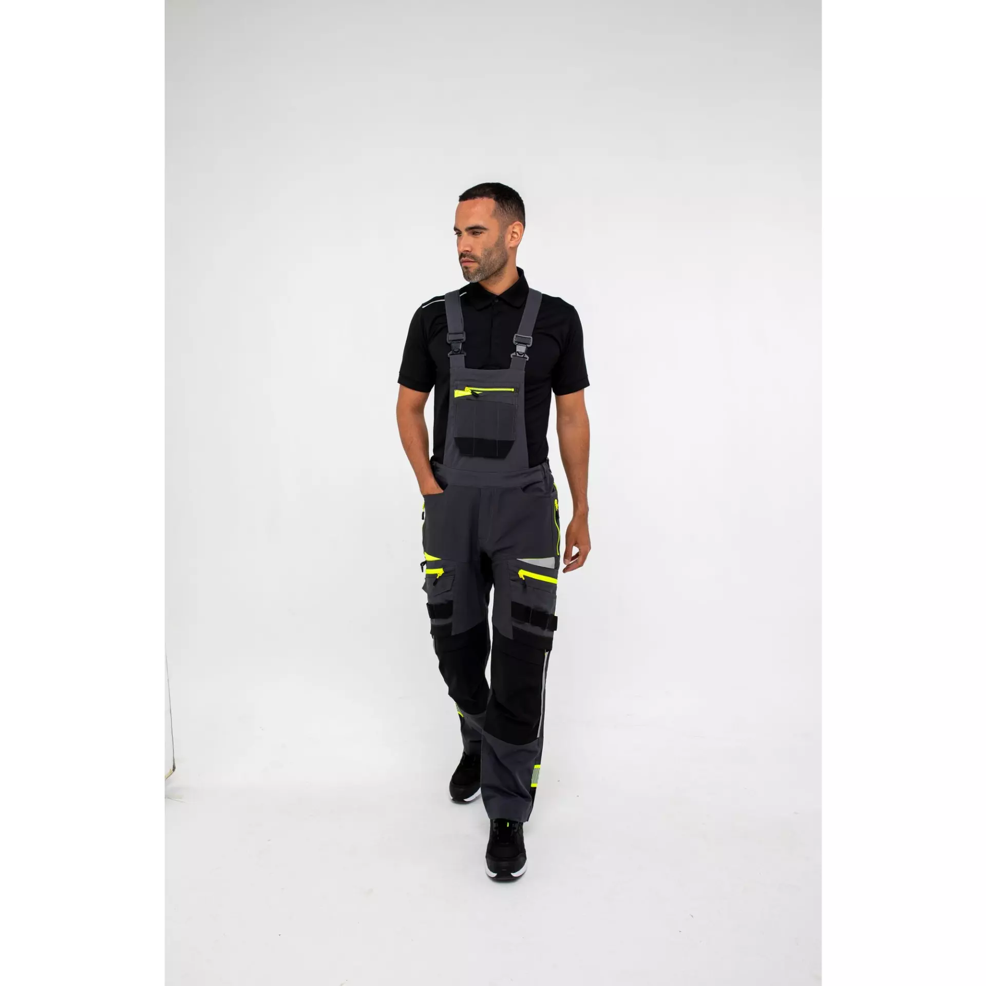 Portwest DX441MGR, DX4 Work Bib and Brace, Metal Grey, image 7