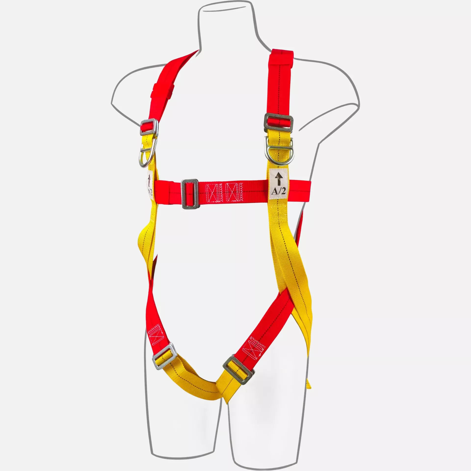 Portwest FP10RER, 2 Point Plus Harness, Red, image 2