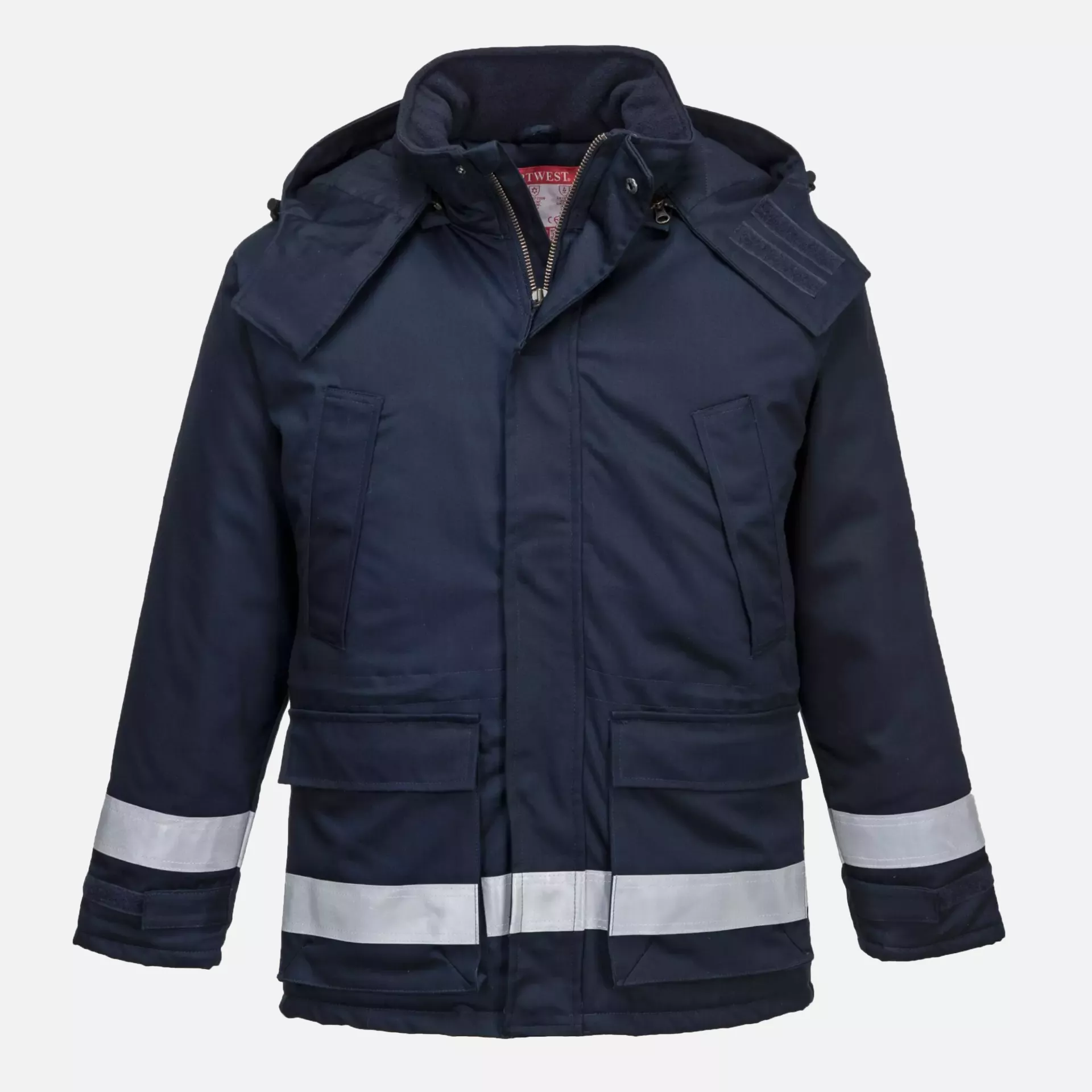 Portwest FR59NAR, Bizflame Work Anti-Static FR Winter Jacket, Navy, image 1