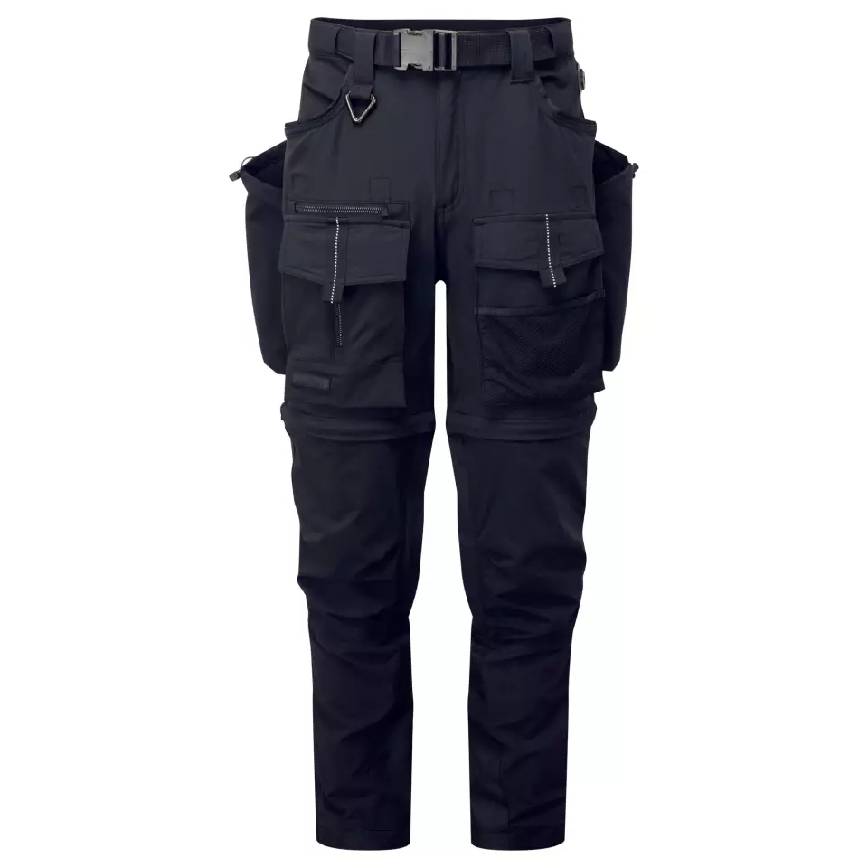Portwest BX321BKY, Ultimate Modular 3-in-1 Trousers, Black/Yellow, image 1, gallery thumbnail