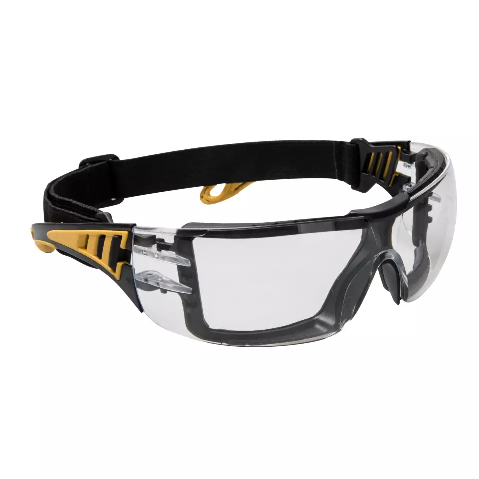 Portwest PS09CLR, Impervious Tech Safety Glasses, Clear, image 1, gallery thumbnail