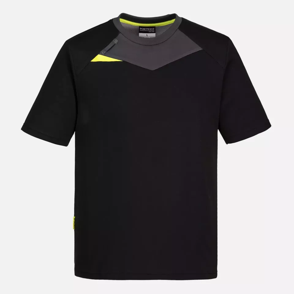 Portwest DX411BKR, DX4 T-Shirt S/S, Black, image 1, gallery thumbnail
