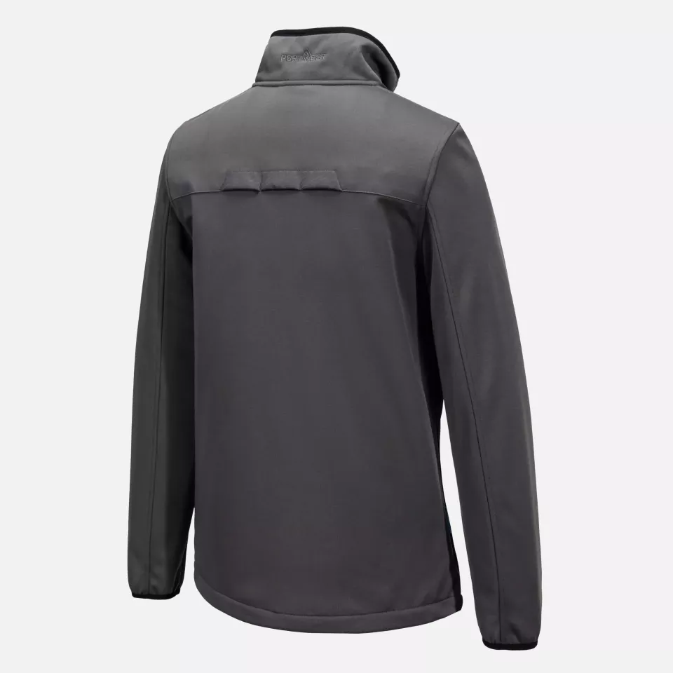 Portwest T756MGR, WX3 Full Zip Tech Fleece, Metal Grey, image 4, gallery thumbnail