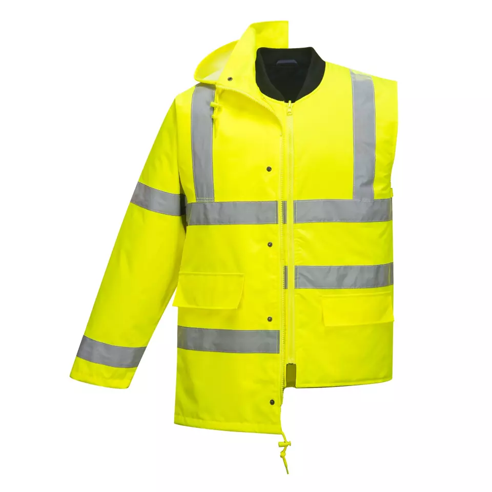 Portwest S468YER, Hi-Vis 4-in-1 Traffic Jacket, Yellow, image 3, gallery thumbnail