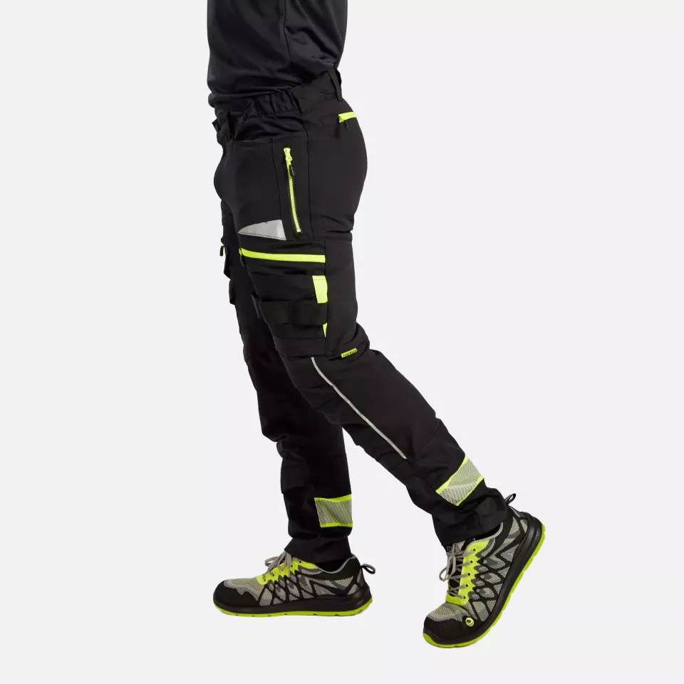 Portwest DX449BKR, DX4 Work Trousers, Black, image 7, gallery thumbnail
