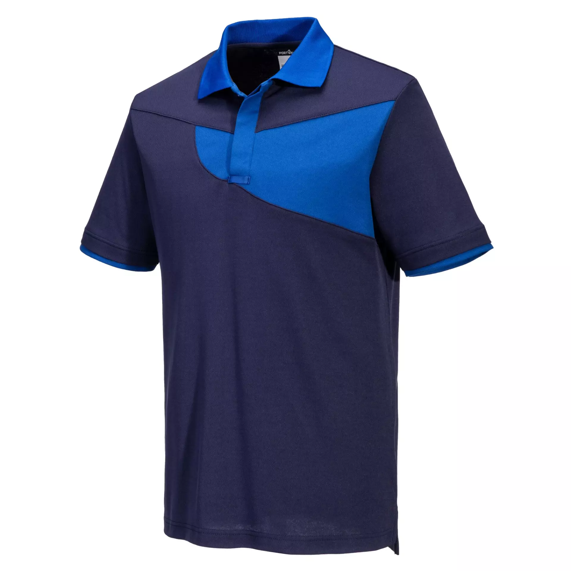 Portwest PW210NRR, PW2 Cotton Comfort Polo Shirt S/S, Navy/Royal, image 5