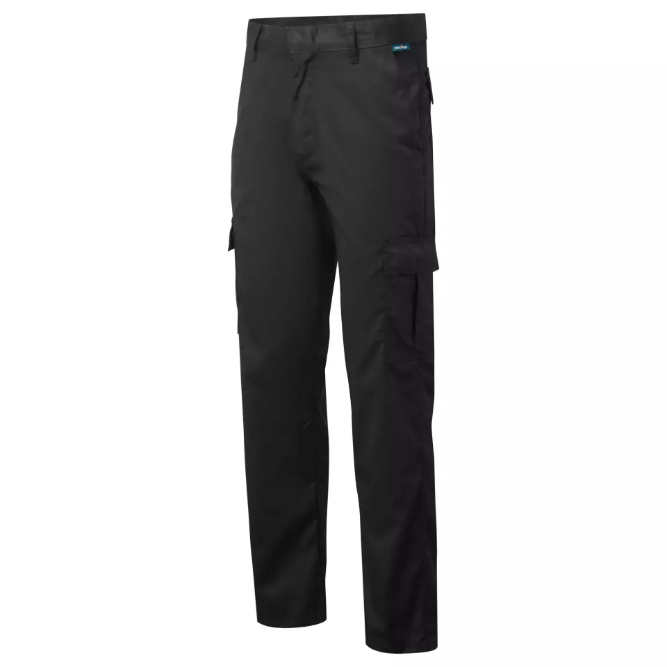 Portwest L701BKR, Lightweight Combat Trousers, Black, image 4, gallery thumbnail