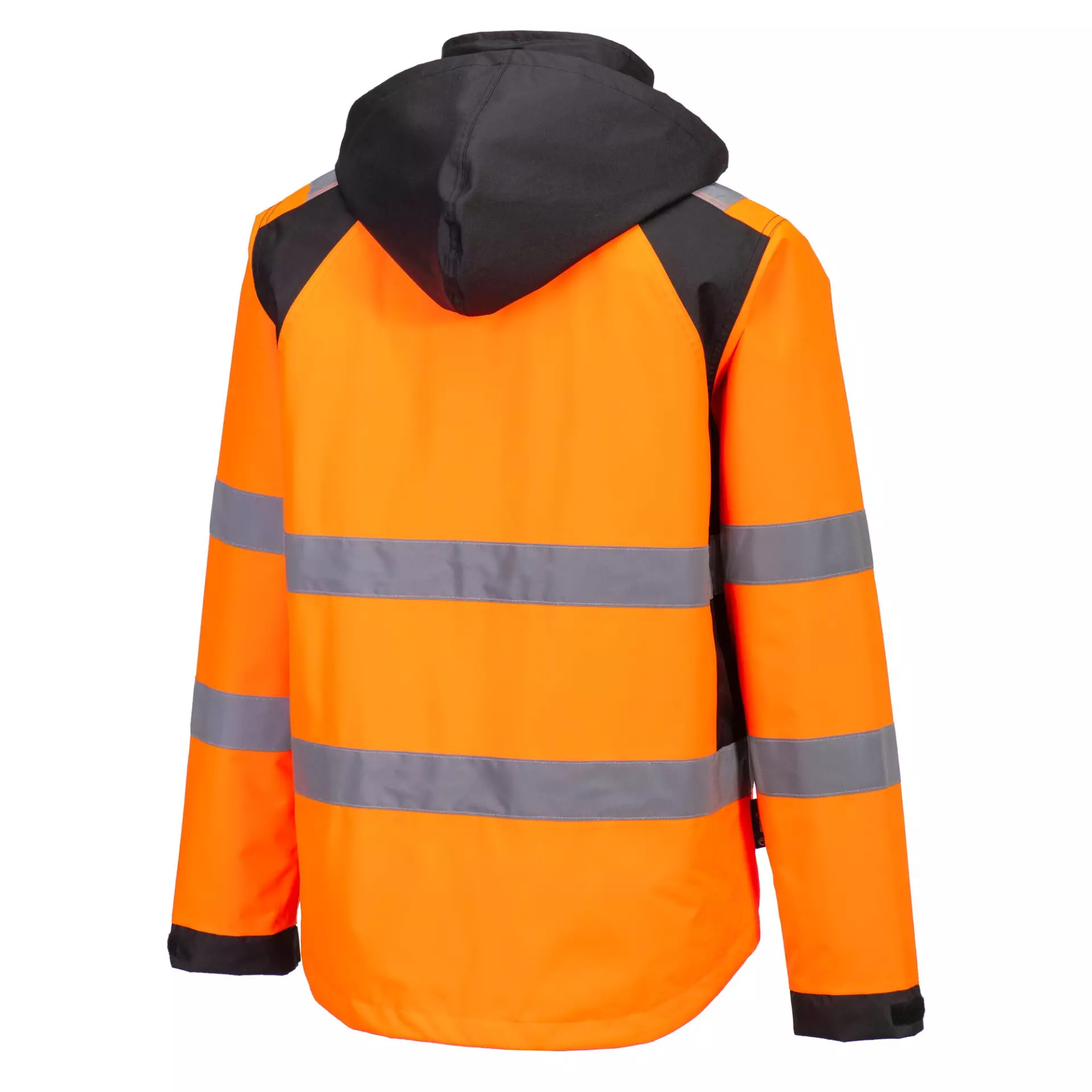 Portwest CD860OBR, WX2 Eco Hi-Vis Rain Jacket, Orange/Black, image 3