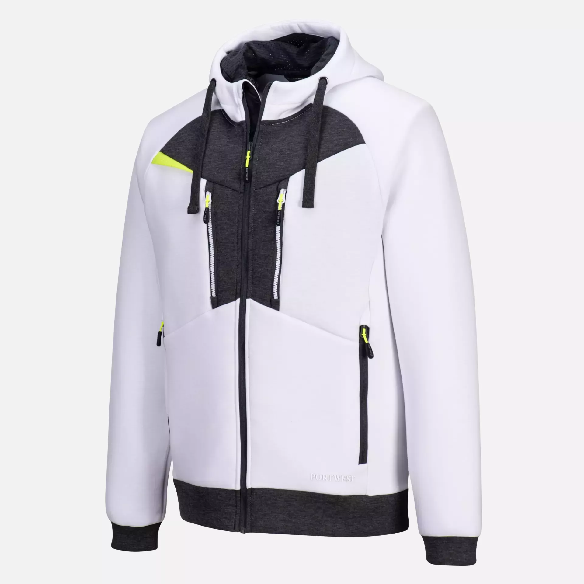 Portwest DX472WHR, DX4 Zipped Hoodie, White, image 3