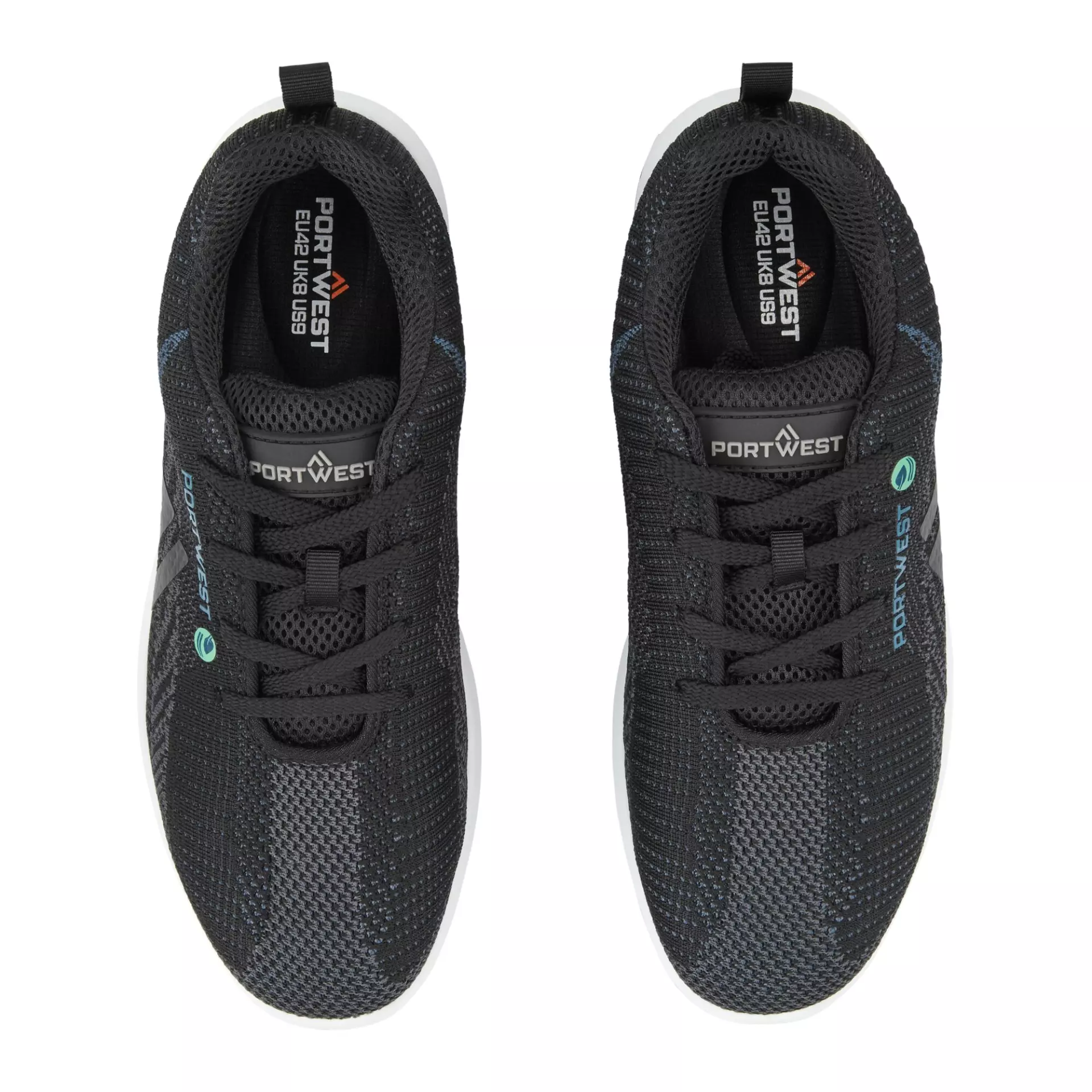 Portwest FC06BKB, Eco Fly Composite Trainer S1PS SR FO, Black/Blue, image 3