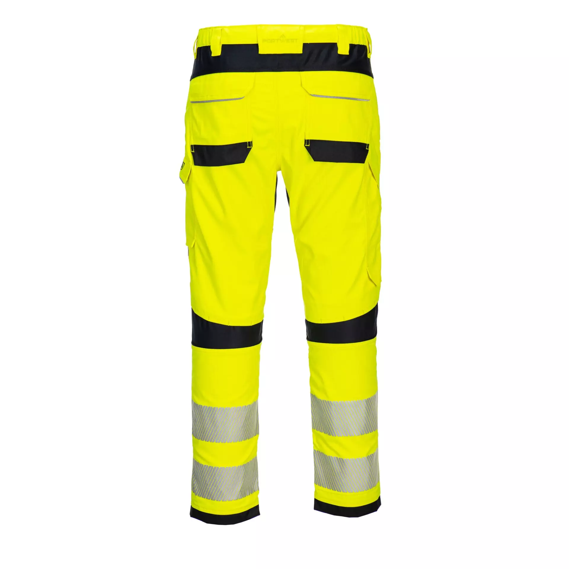 Portwest FR406YBR, PW3 FR Modaflame Hi-Vis Work Trousers, Yellow/Black, image 2