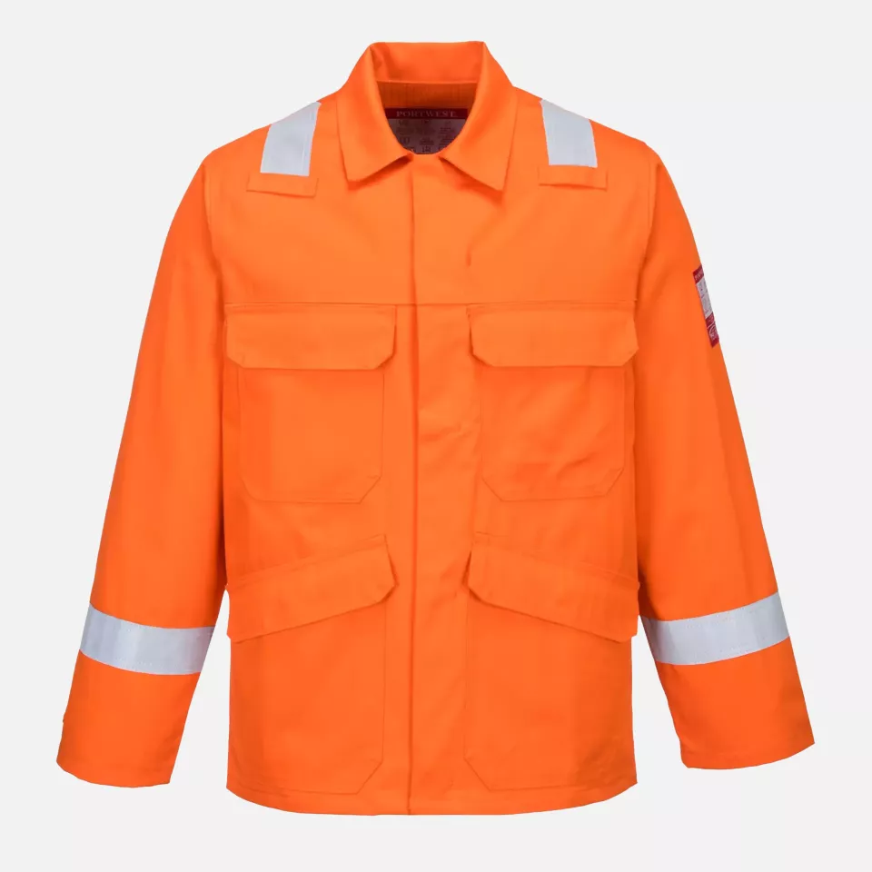 Portwest FR25ORR, Bizflame Work Jacket, Orange, image 1, gallery thumbnail
