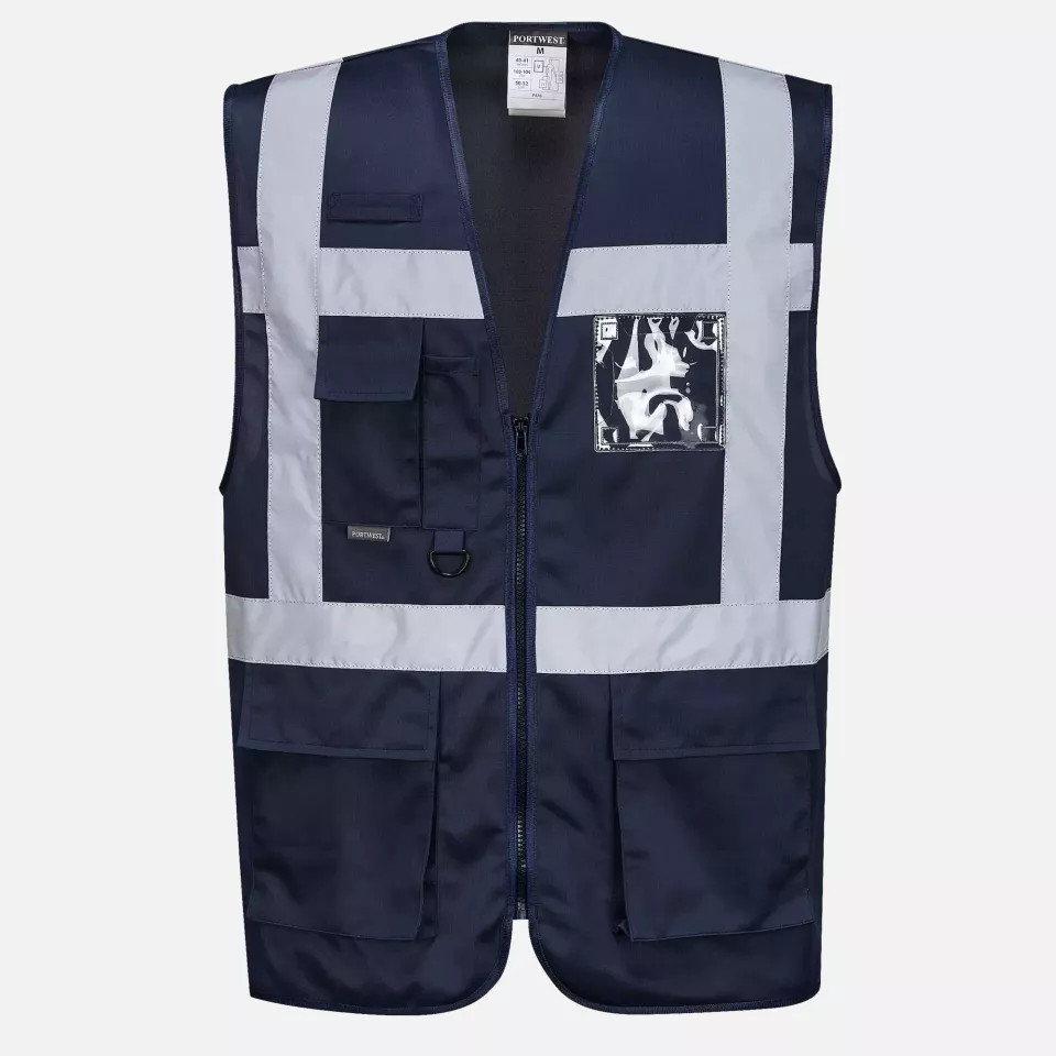 Portwest F476NAR, Iona Executive Vest, Navy, image 1, gallery thumbnail