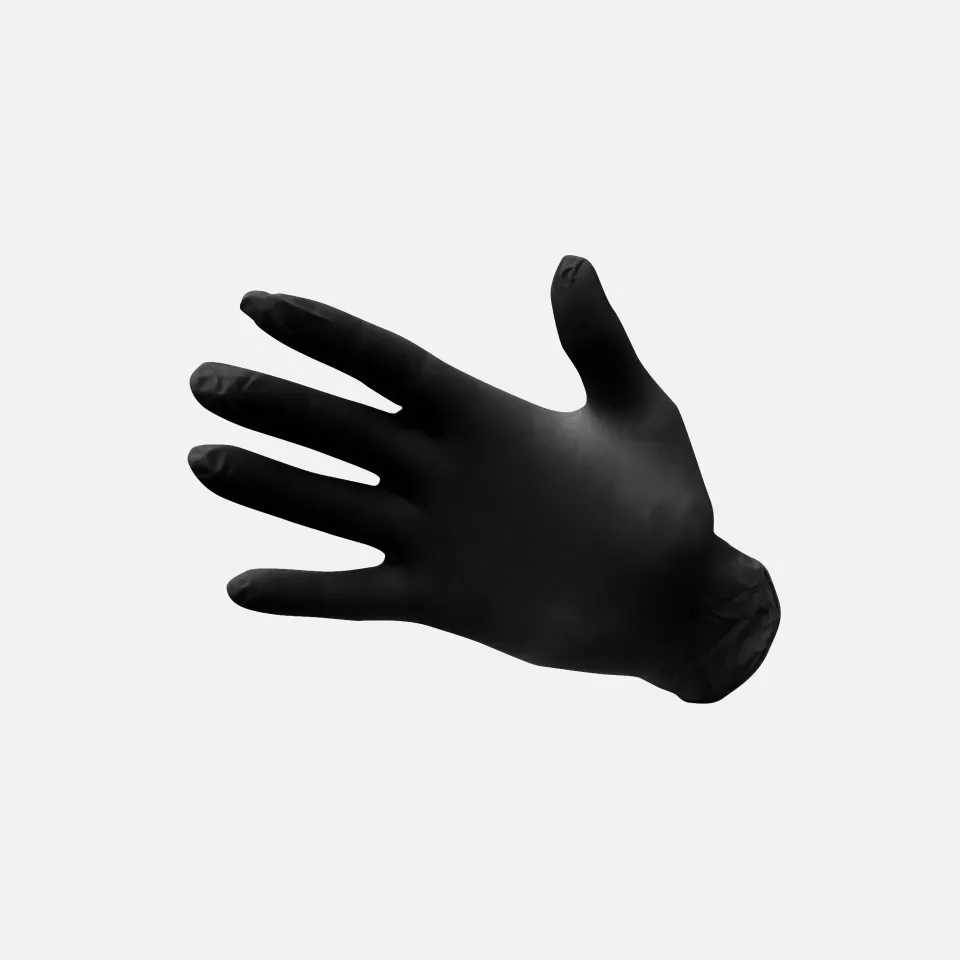 Portwest A925BKR, Powder Free Nitrile Disposable Glove, Black, image 1, gallery thumbnail
