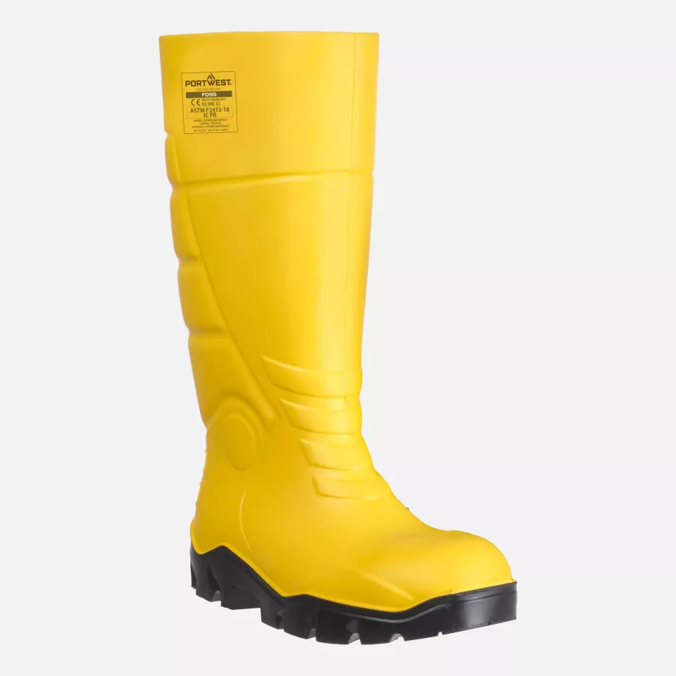 Portwest FD95YER, PU Safety Wellington S5 FO CI SR, Yellow, image 1, gallery thumbnail