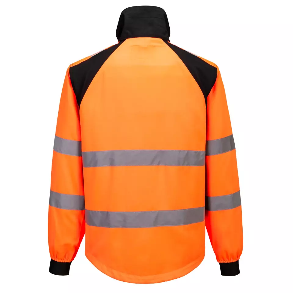 Portwest CD861OBR, WX2 Eco Hi-Vis Work Jacket, Orange/Black, image 2, gallery thumbnail