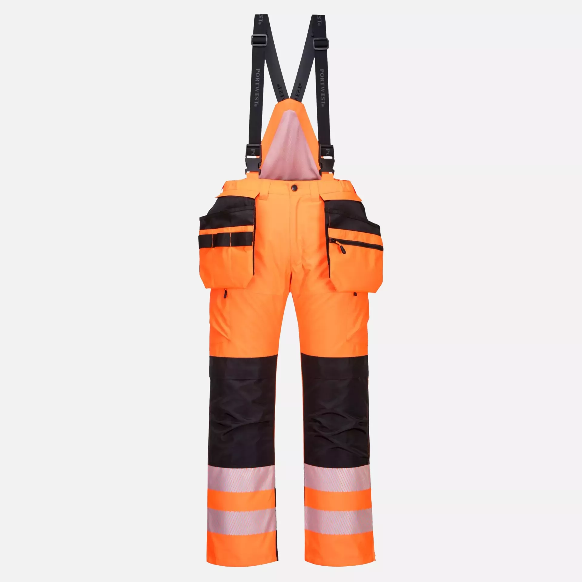 Portwest PW351OBR, PW3 Hi-Vis Winterhose, Orange/Schwarz, image 1