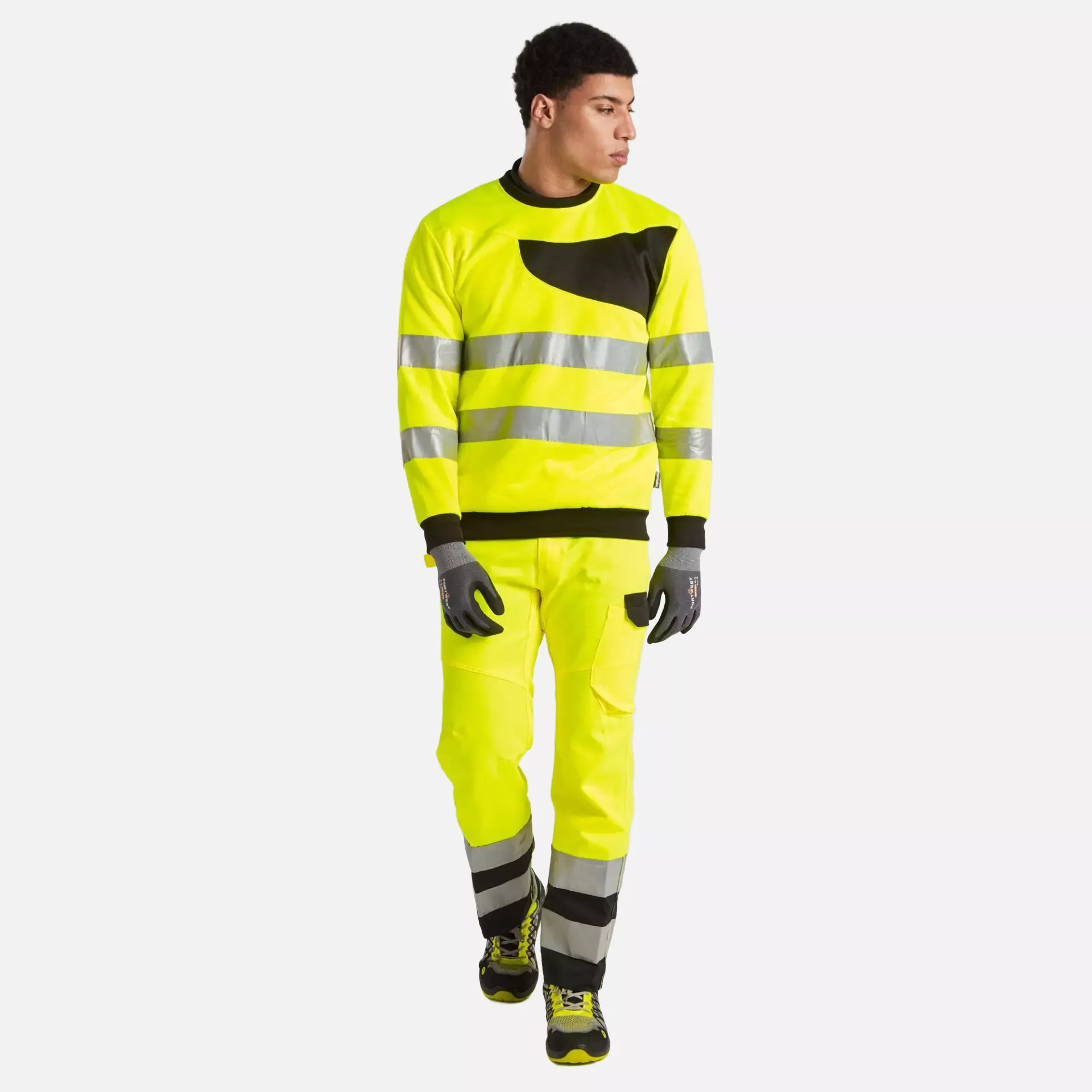 Portwest PW277OBR, PW2 Hi-Vis Sweatshirt, Orange/Black, image 3