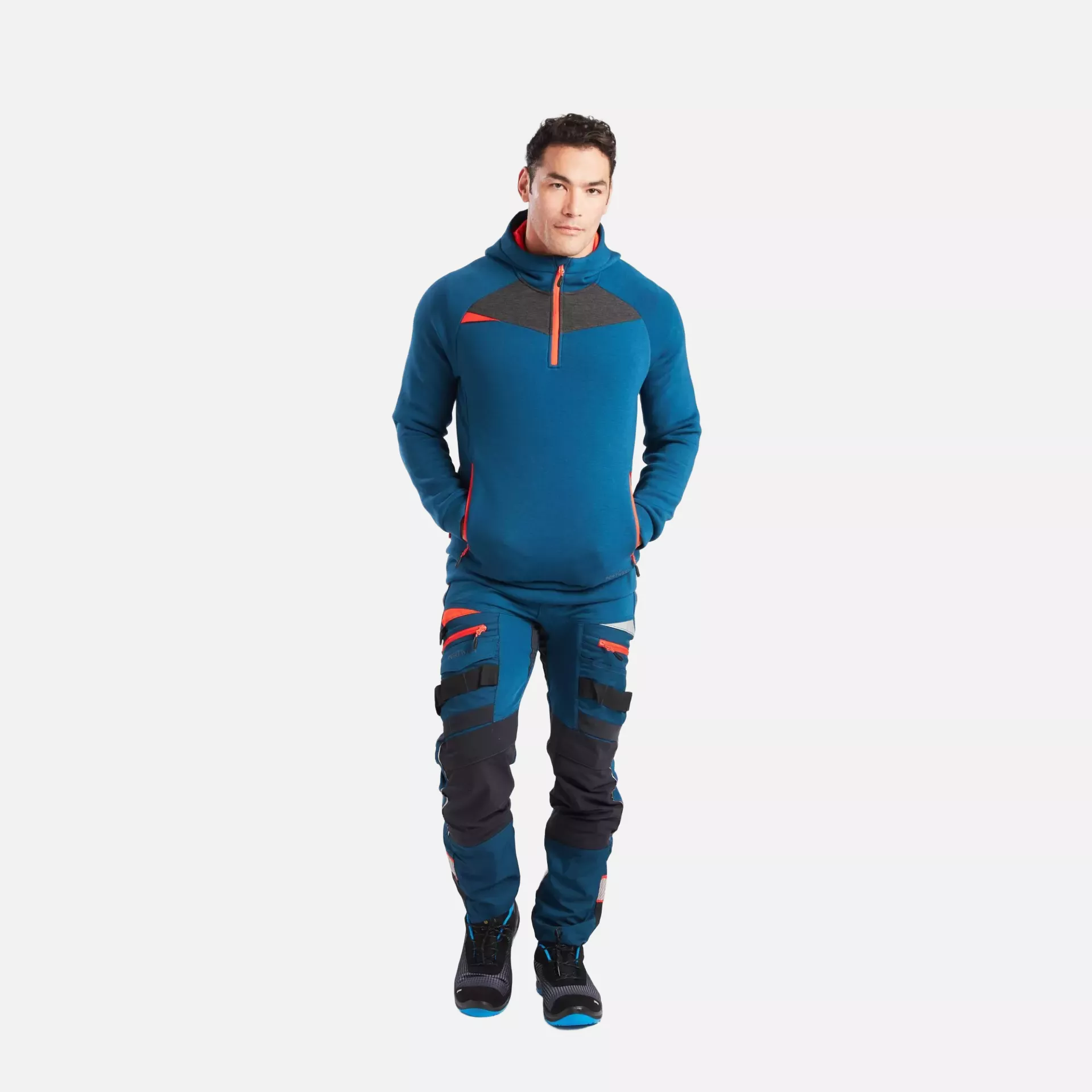 Portwest DX467MBR, DX4 Hoodie mit kurzem Reißverschluss, Metro Blau, image 8