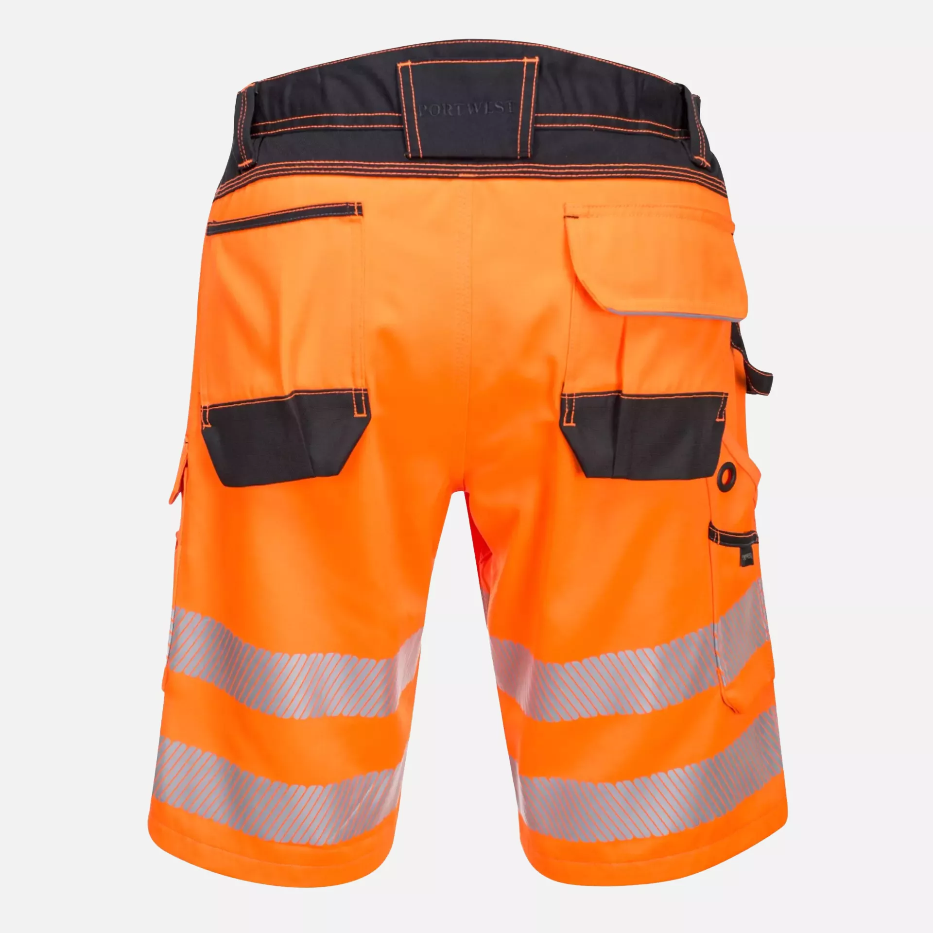 Portwest PW348OBR, PW3 Hi-Vis Shorts, Orange/Black, image 2