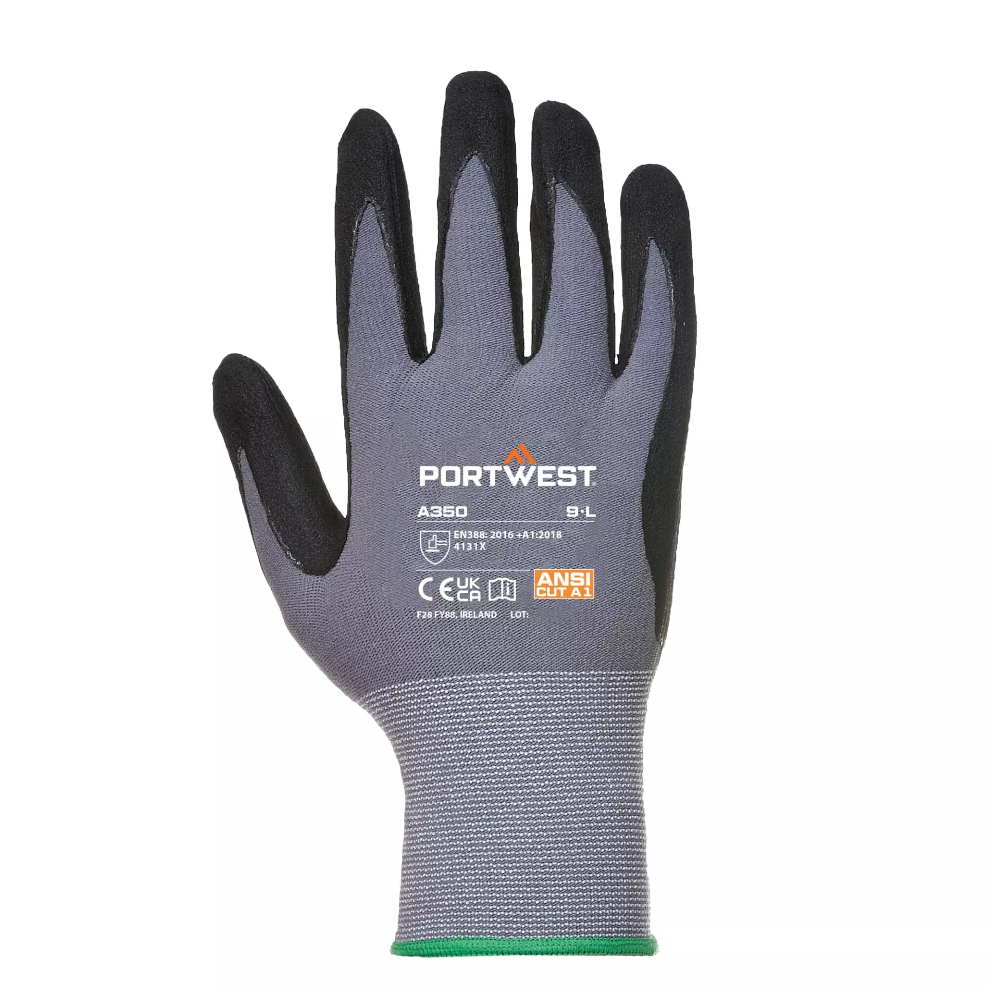 Portwest A350BKR, DermiFlex Glove, Black, image 1