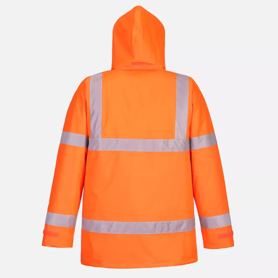 Portwest EC60ORR, Eco Hi-Vis Winter Jacket, Orange, image 3, gallery thumbnail