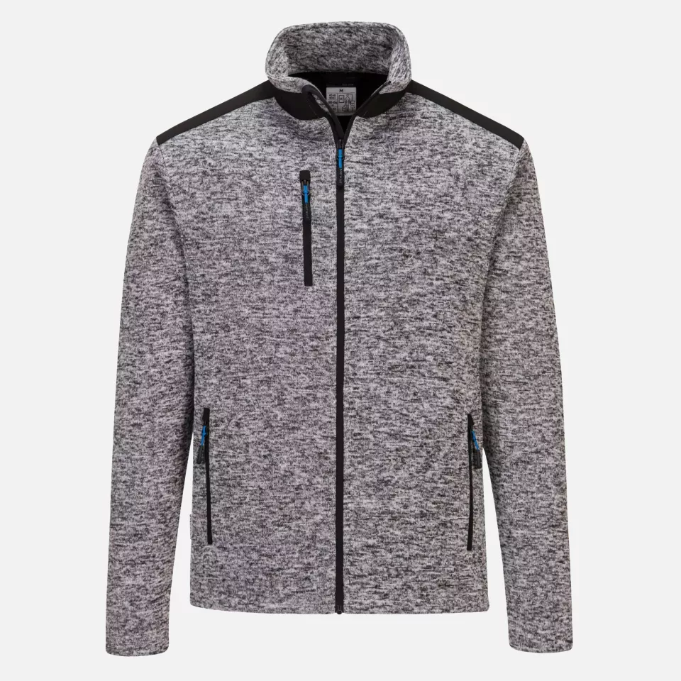 Portwest T830PGR, KX3 Performance Fleece, Platinum Grey, image 1, gallery thumbnail