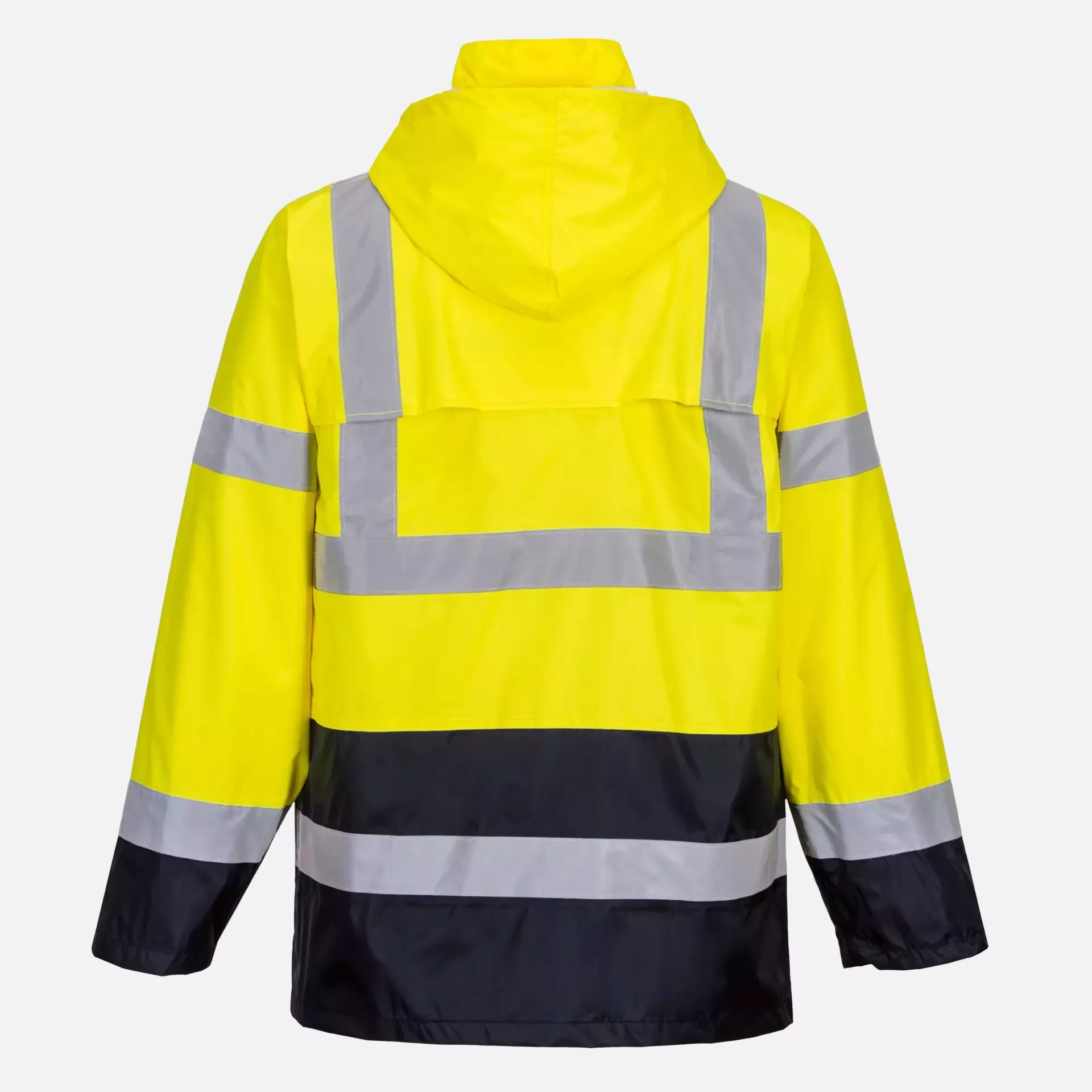 Portwest H443YNR, Hi-Vis Contrast Classic Rain Jacket, Yellow/Navy, image 2